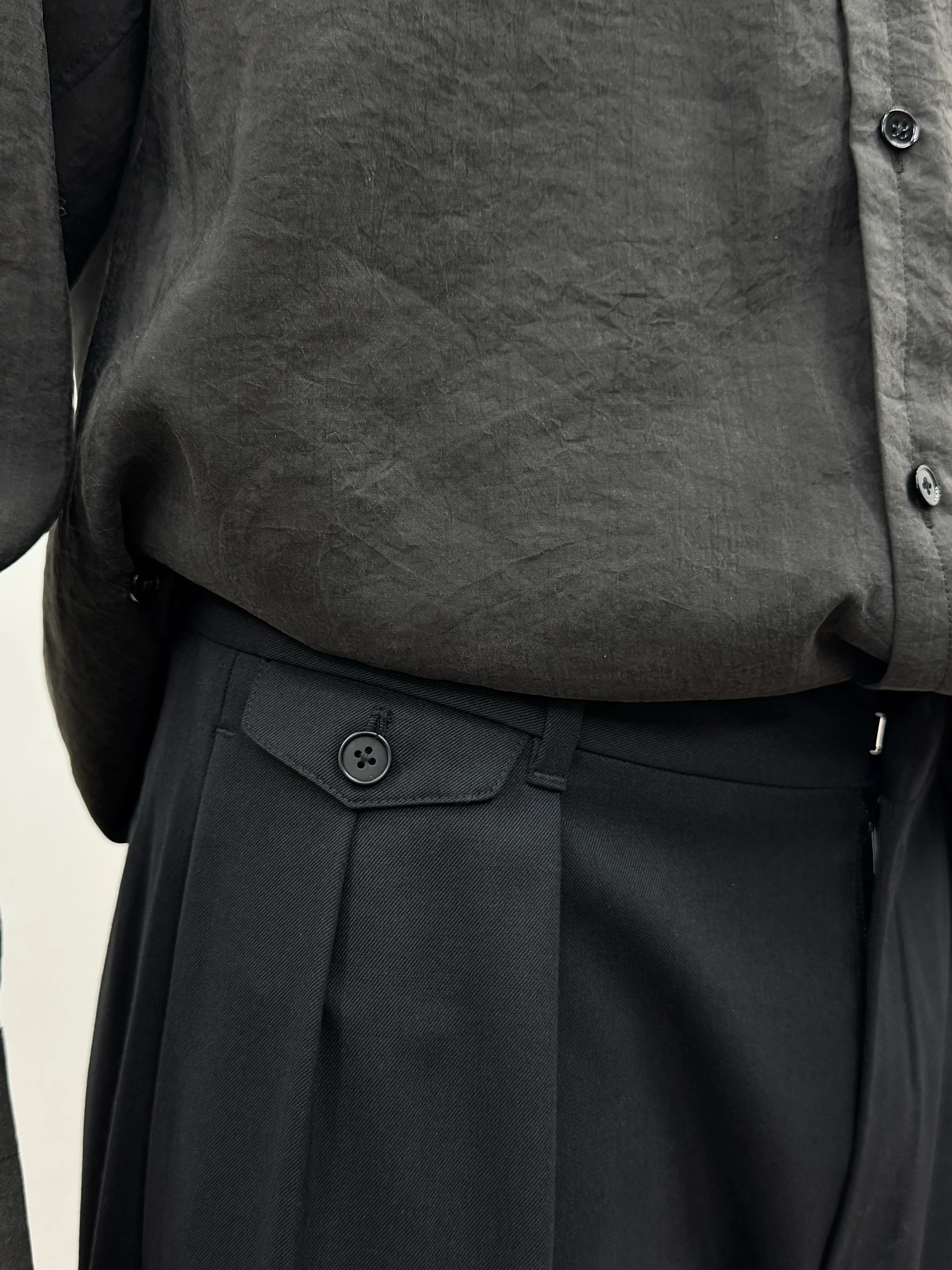 Pleated Wool Trousers - Image 3