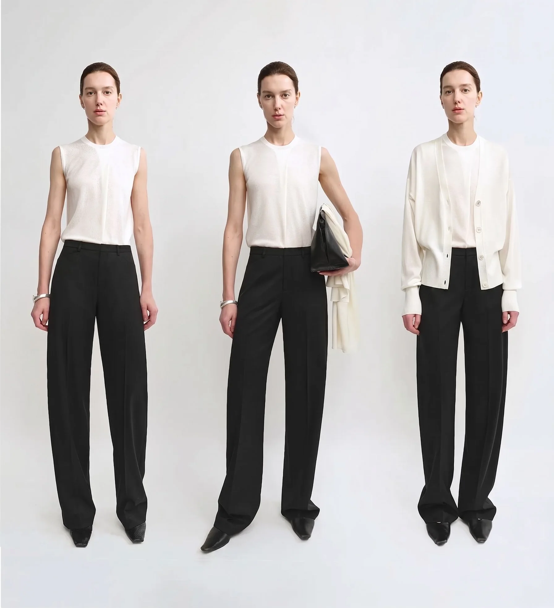 Pleated Wool Trousers - Image 2