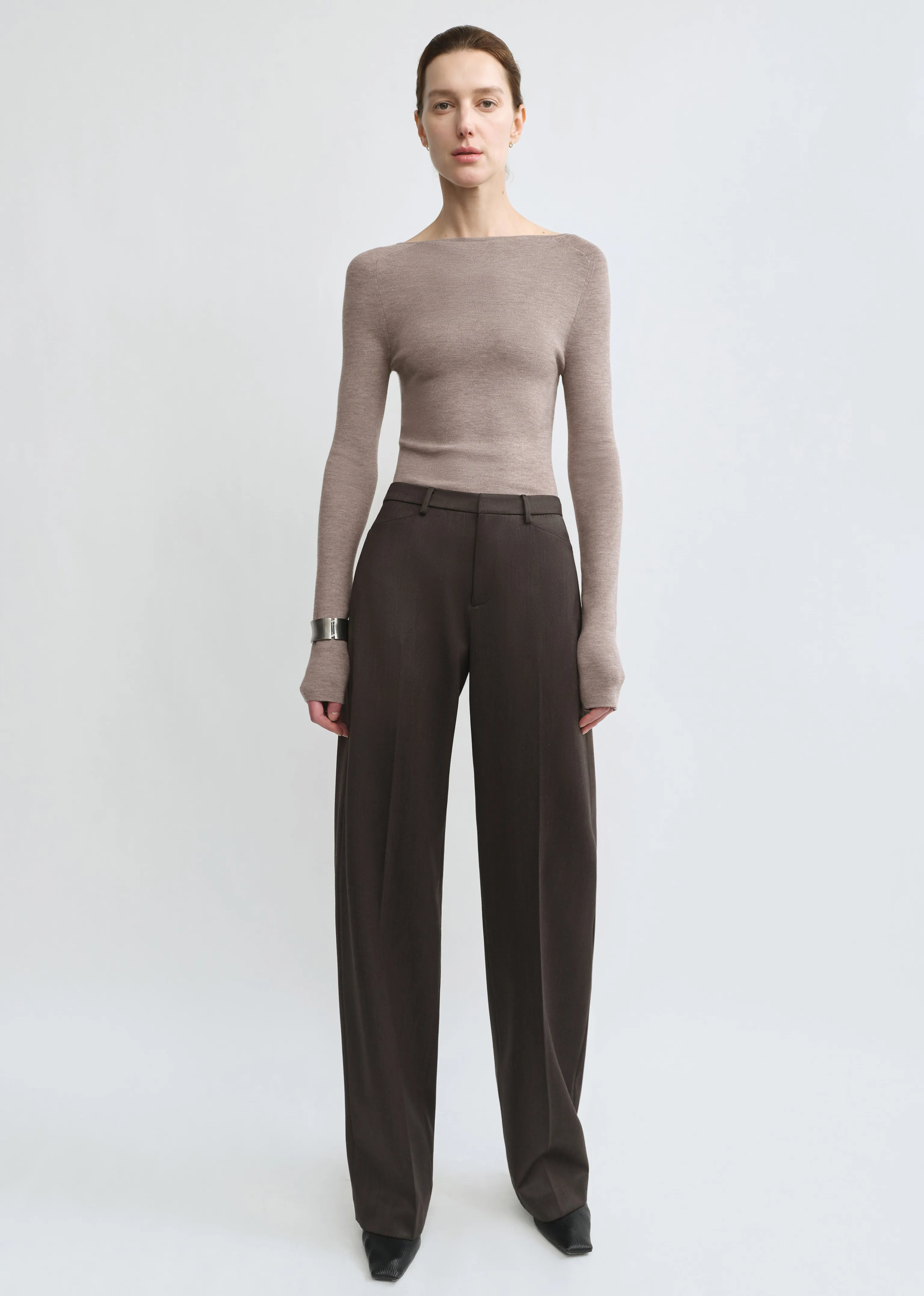 Pleated Wool Trousers - Image 6