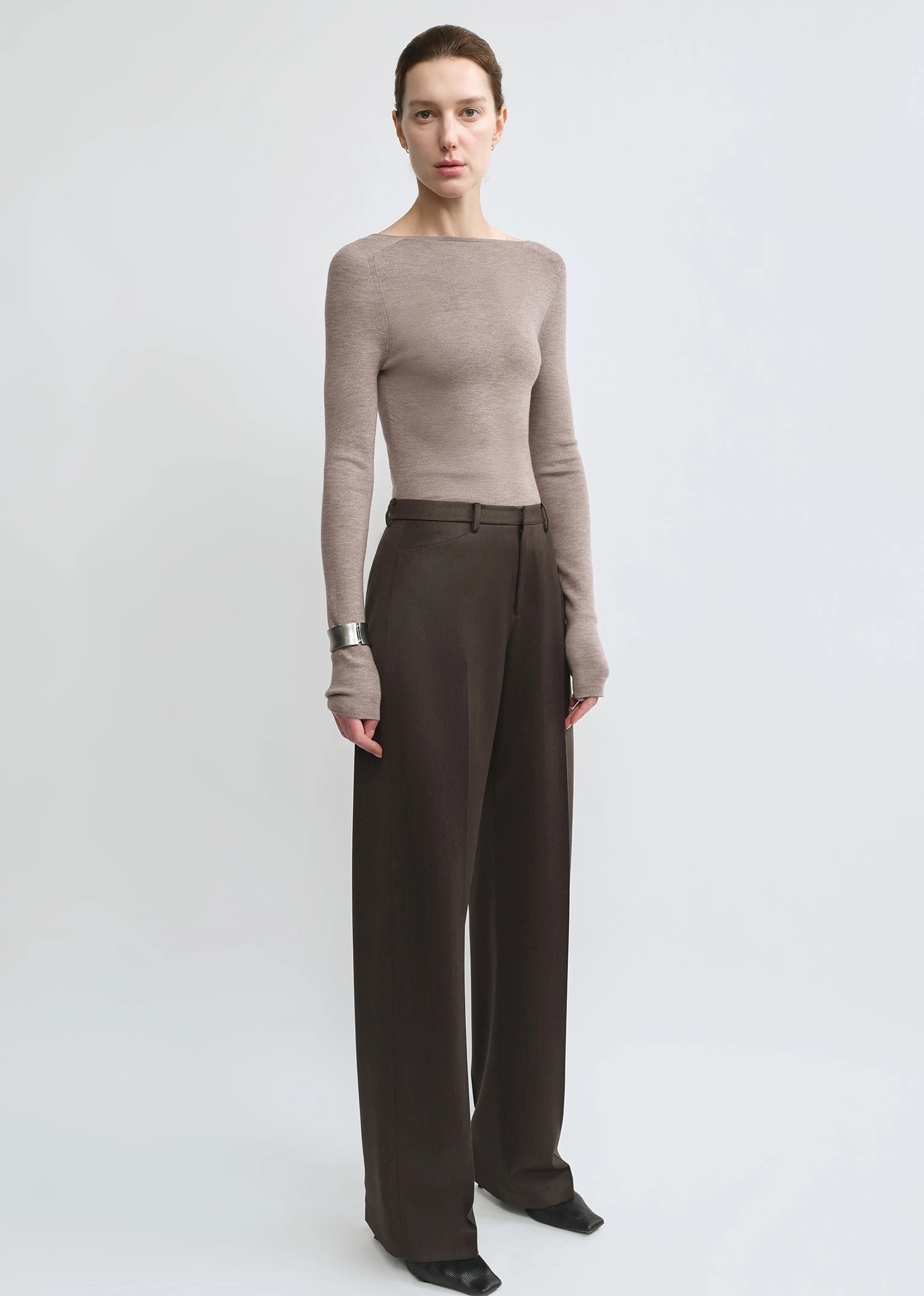 Pleated Wool Trousers - Image 8