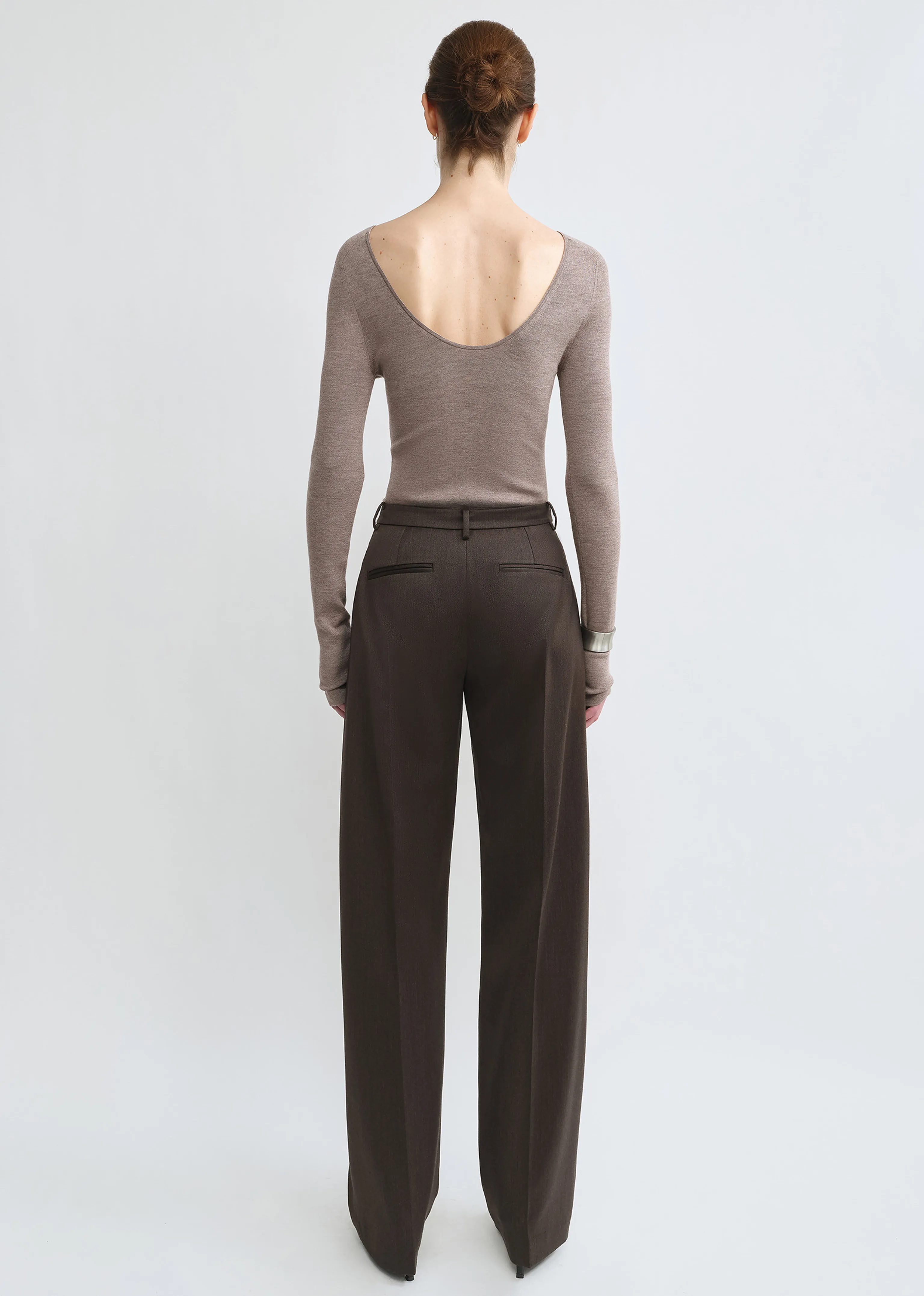 Pleated Wool Trousers - Image 9