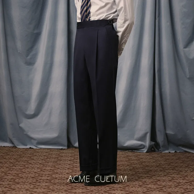 Pleated Wool Trousers - Image 5