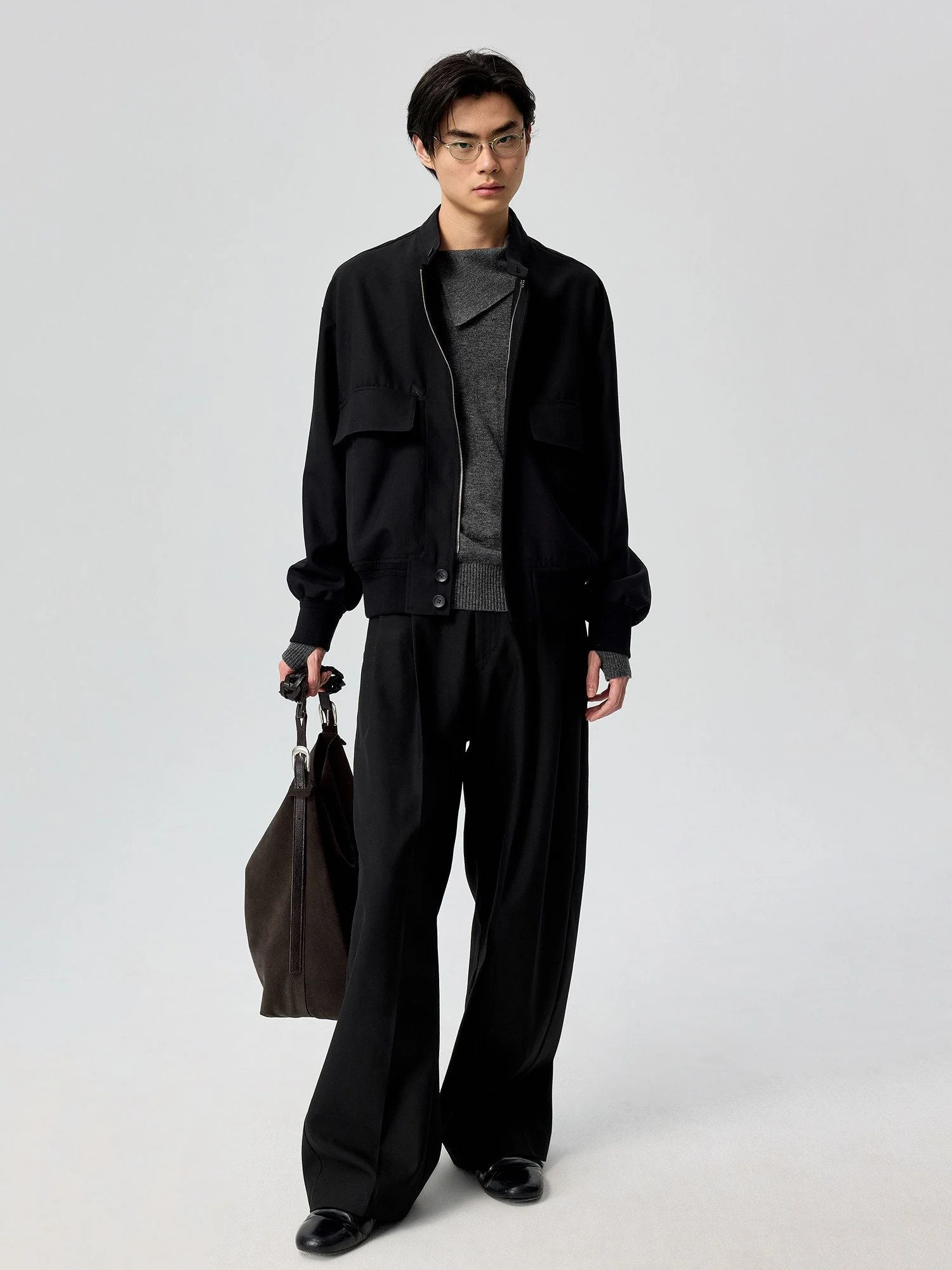 Pleated Wool Trousers - Image 2