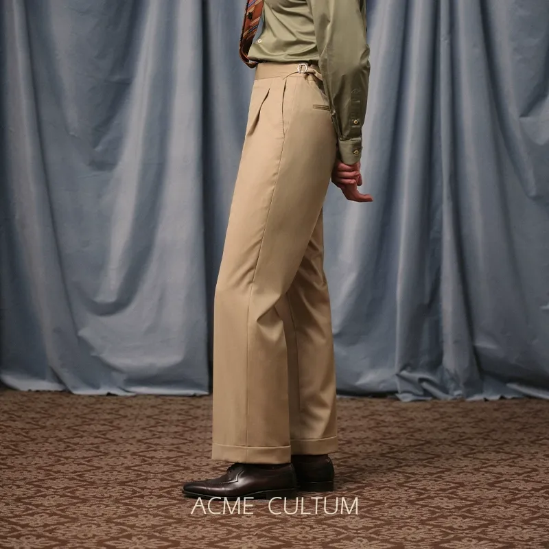 Pleated Wool Trousers - Image 6