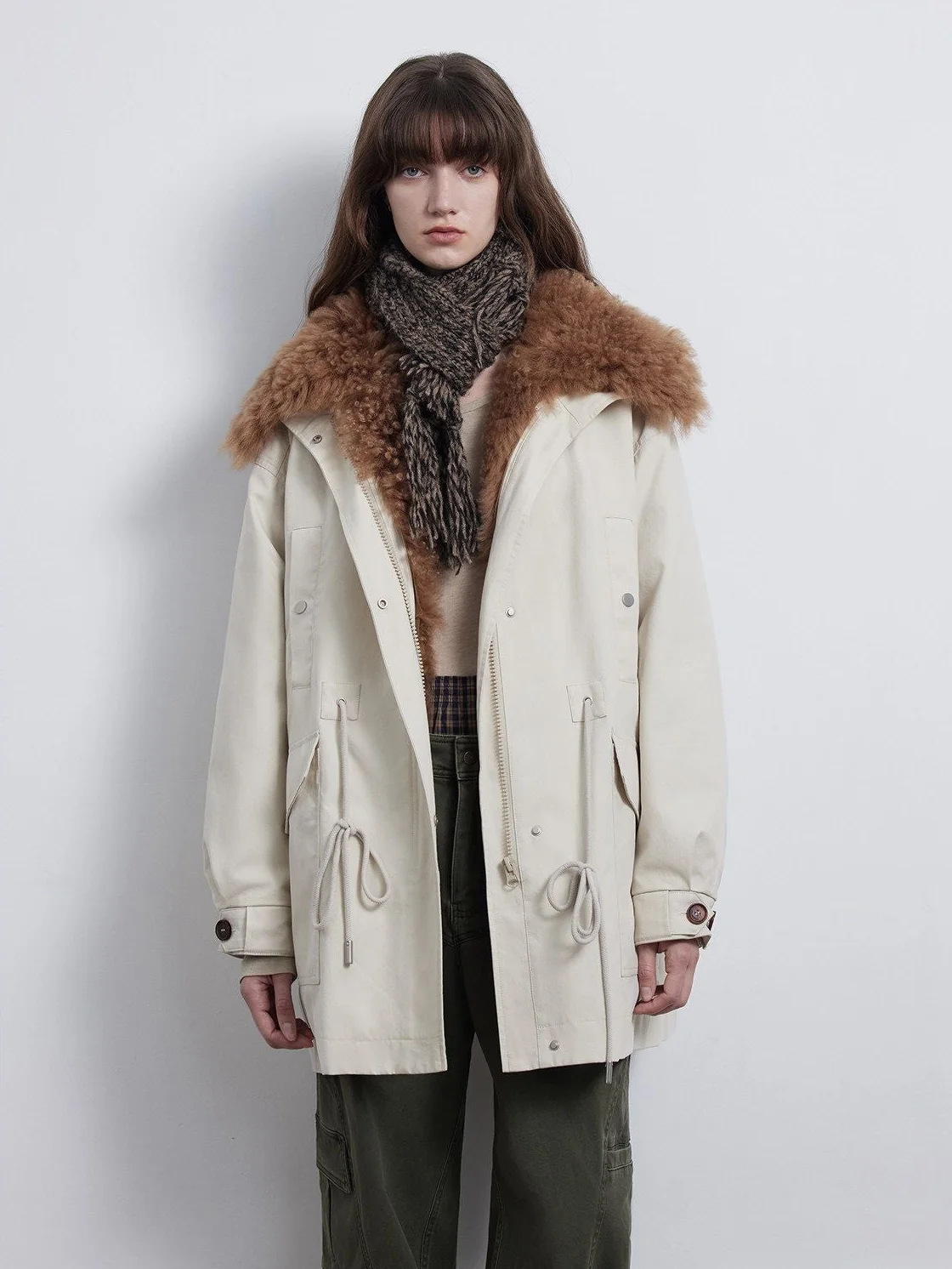 Plush Collar Parka - Image 9