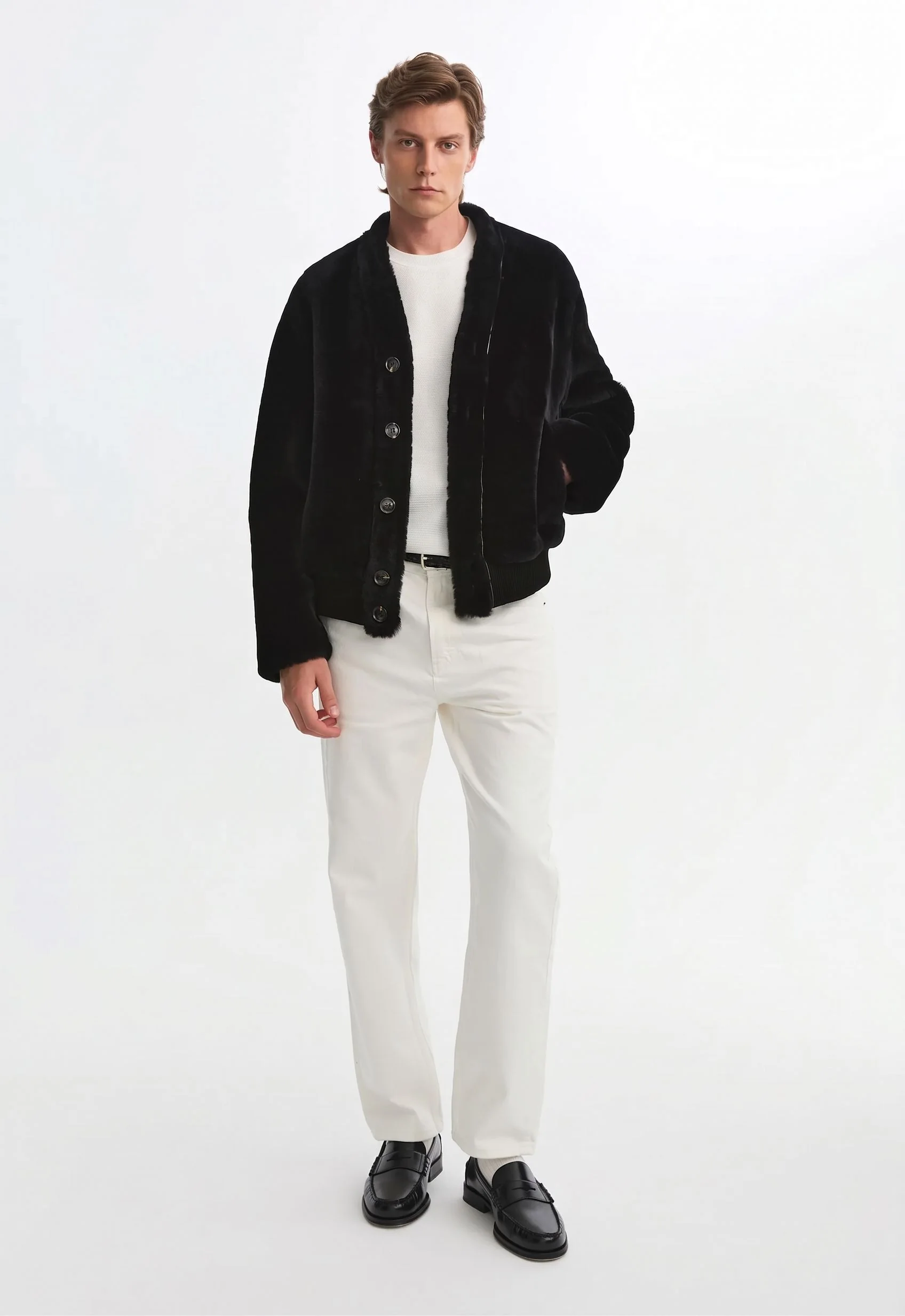 Plush Shawl Jacket - Image 2