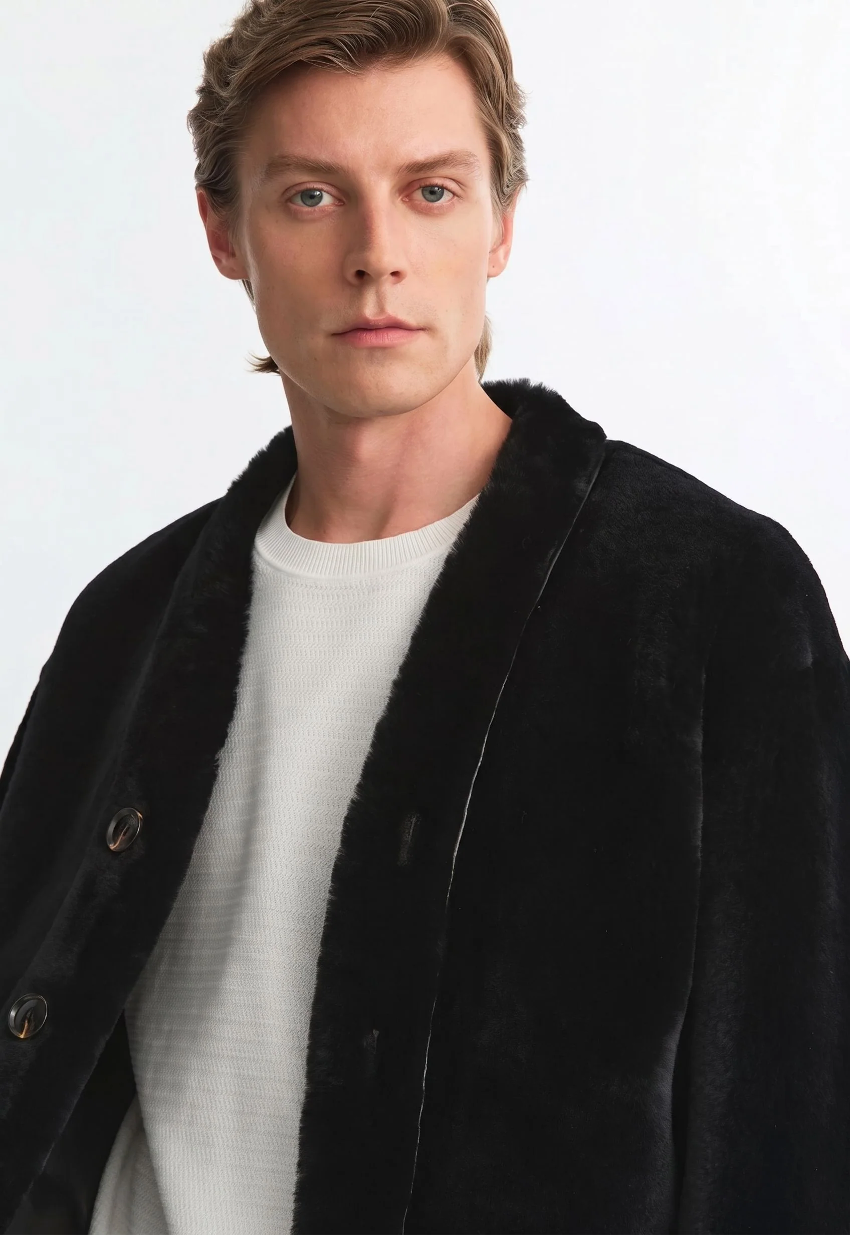 Plush Shawl Jacket - Image 4