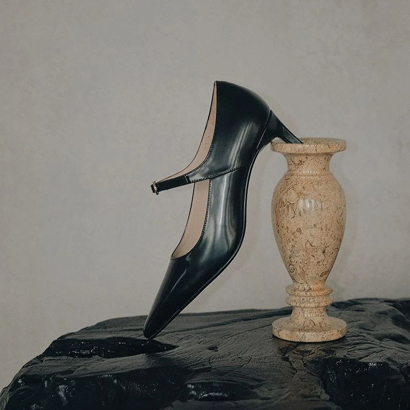 Pointed Mary Jane Pumps - Image 6
