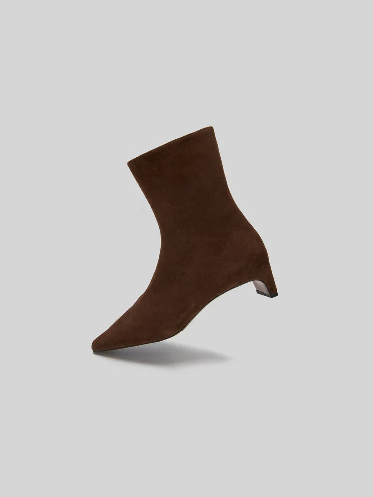 Pointed Zip Ankle Boots