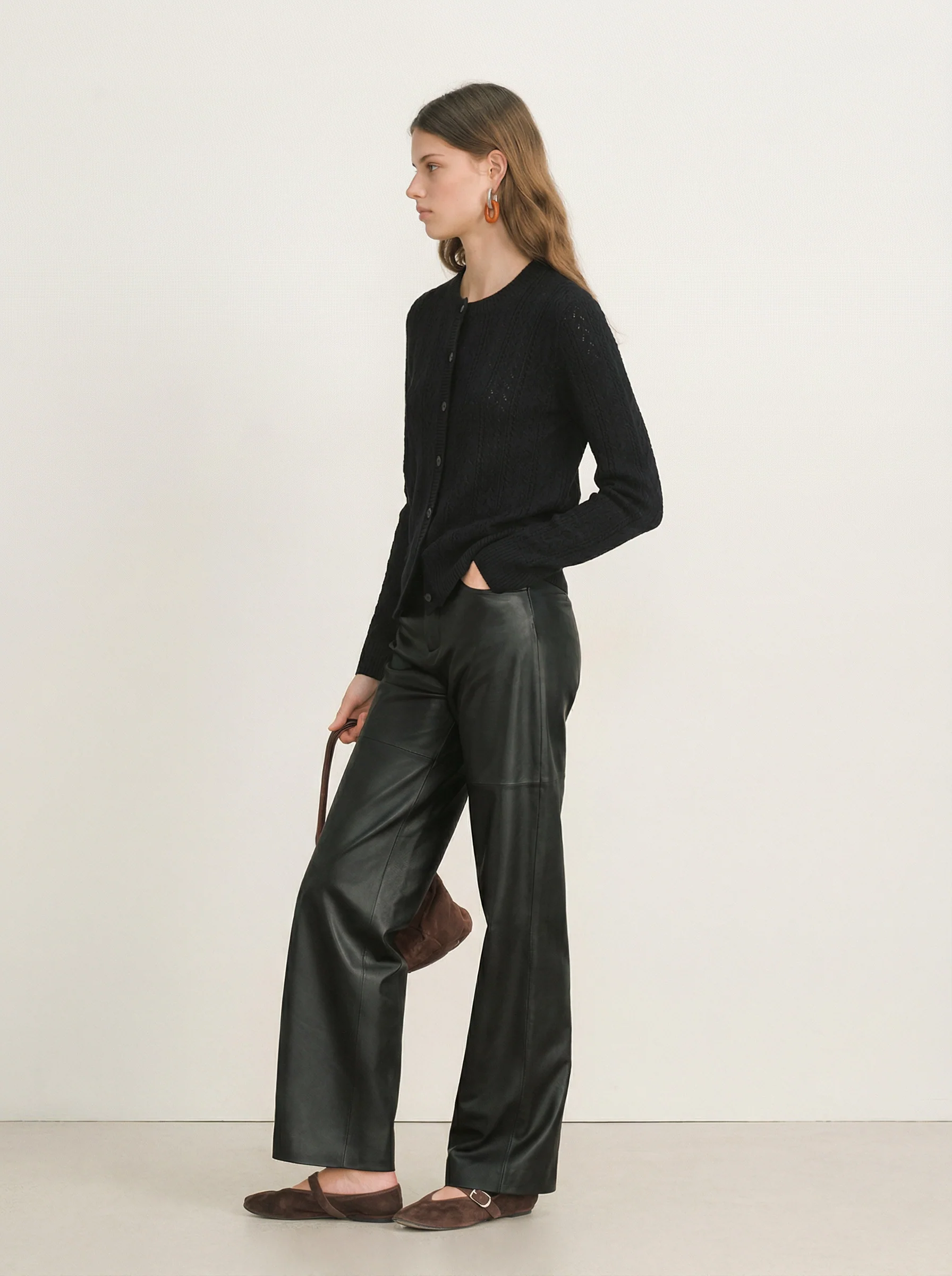 Pointelle Button Cardigan - Image 4