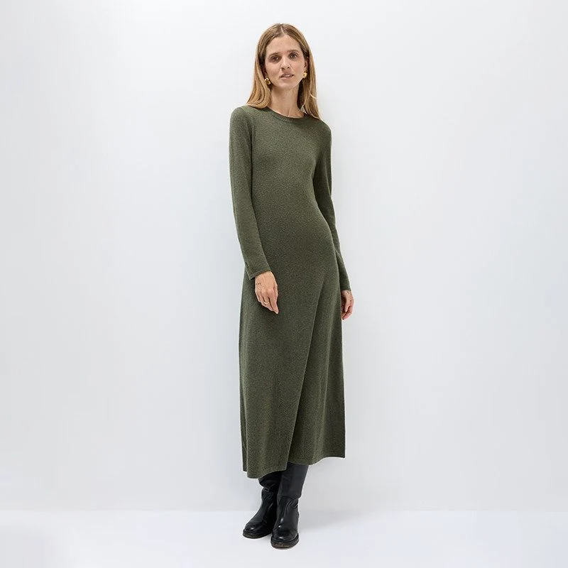 Pointelle-Hem Knit Dress - Image 5