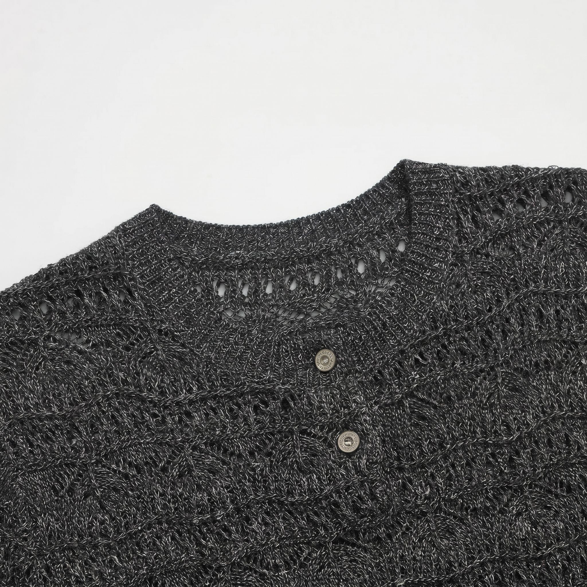 Pointelle Henley Knit