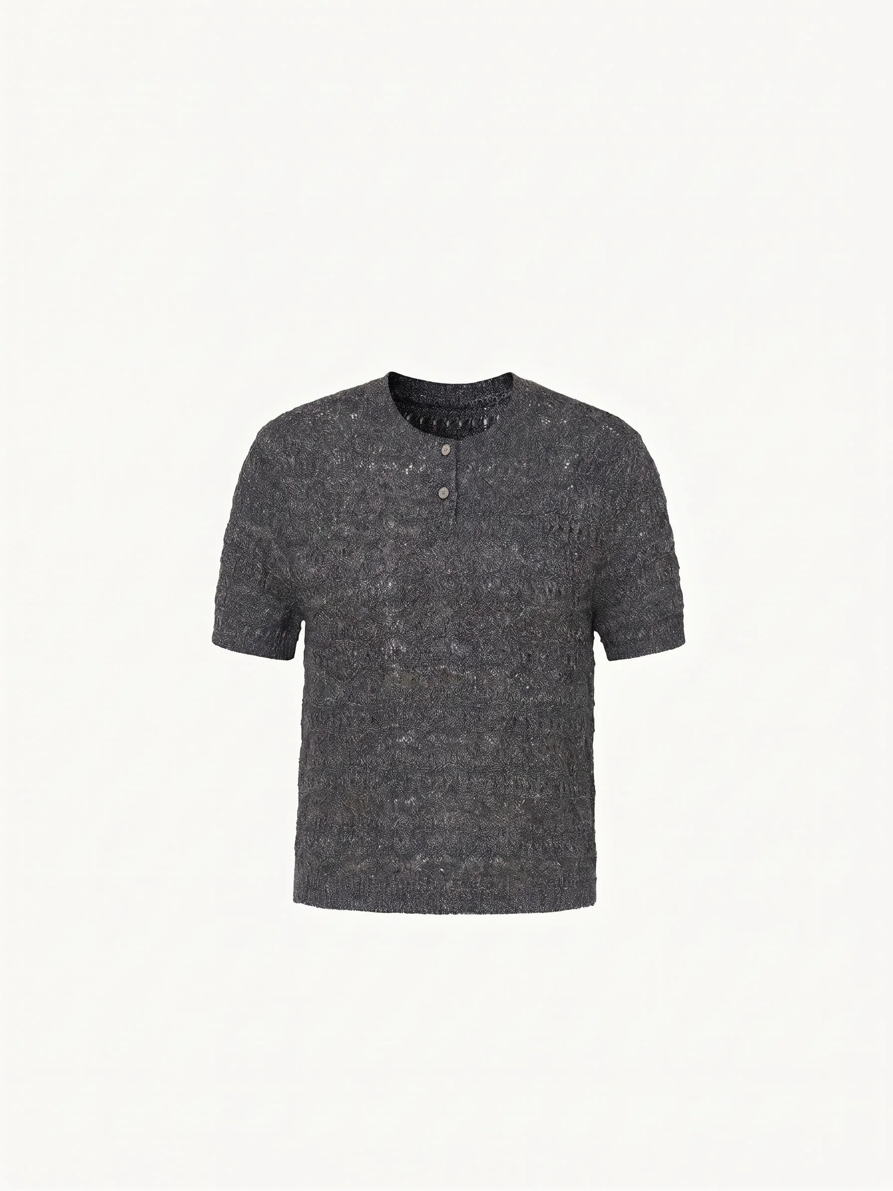Pointelle Henley Knit - Image 6