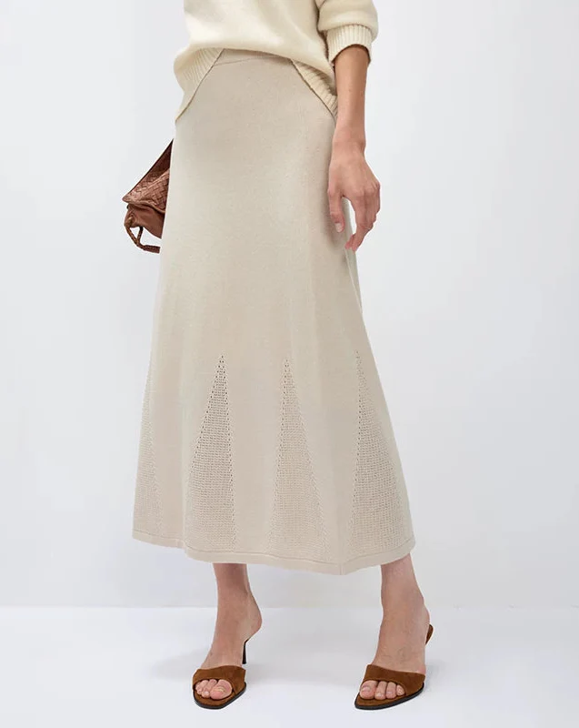 Pointelle Knit Midi Skirt - Image 6