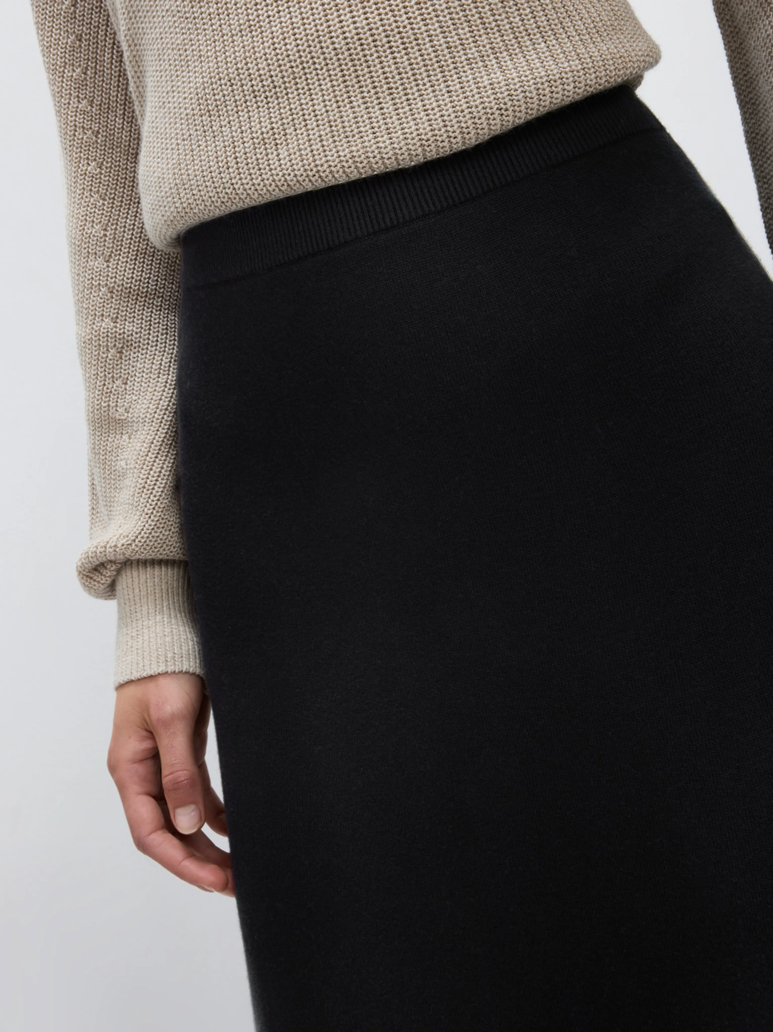 Pointelle Knit Midi Skirt - Image 7