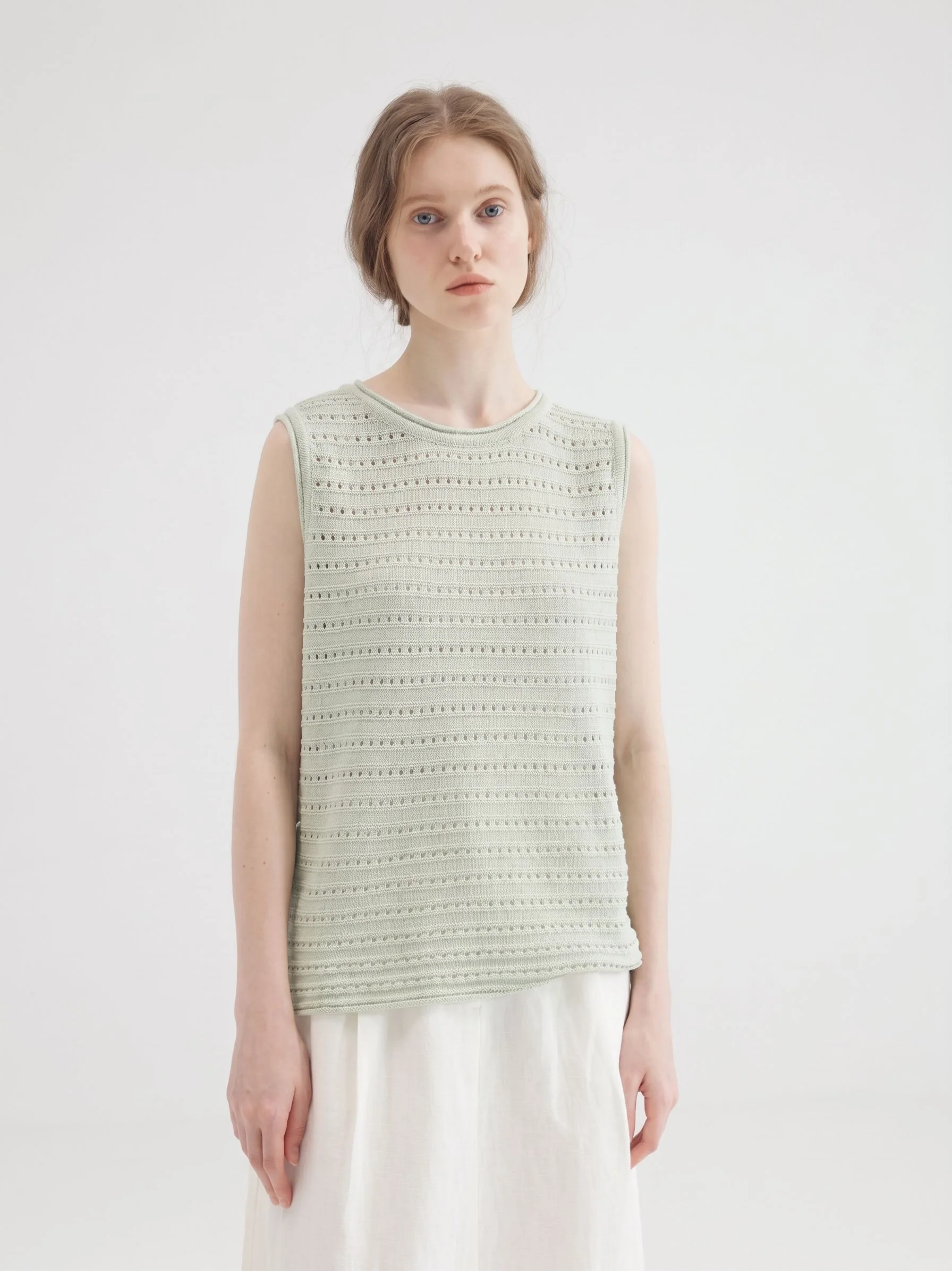 Pointelle Knit Shell - Image 2