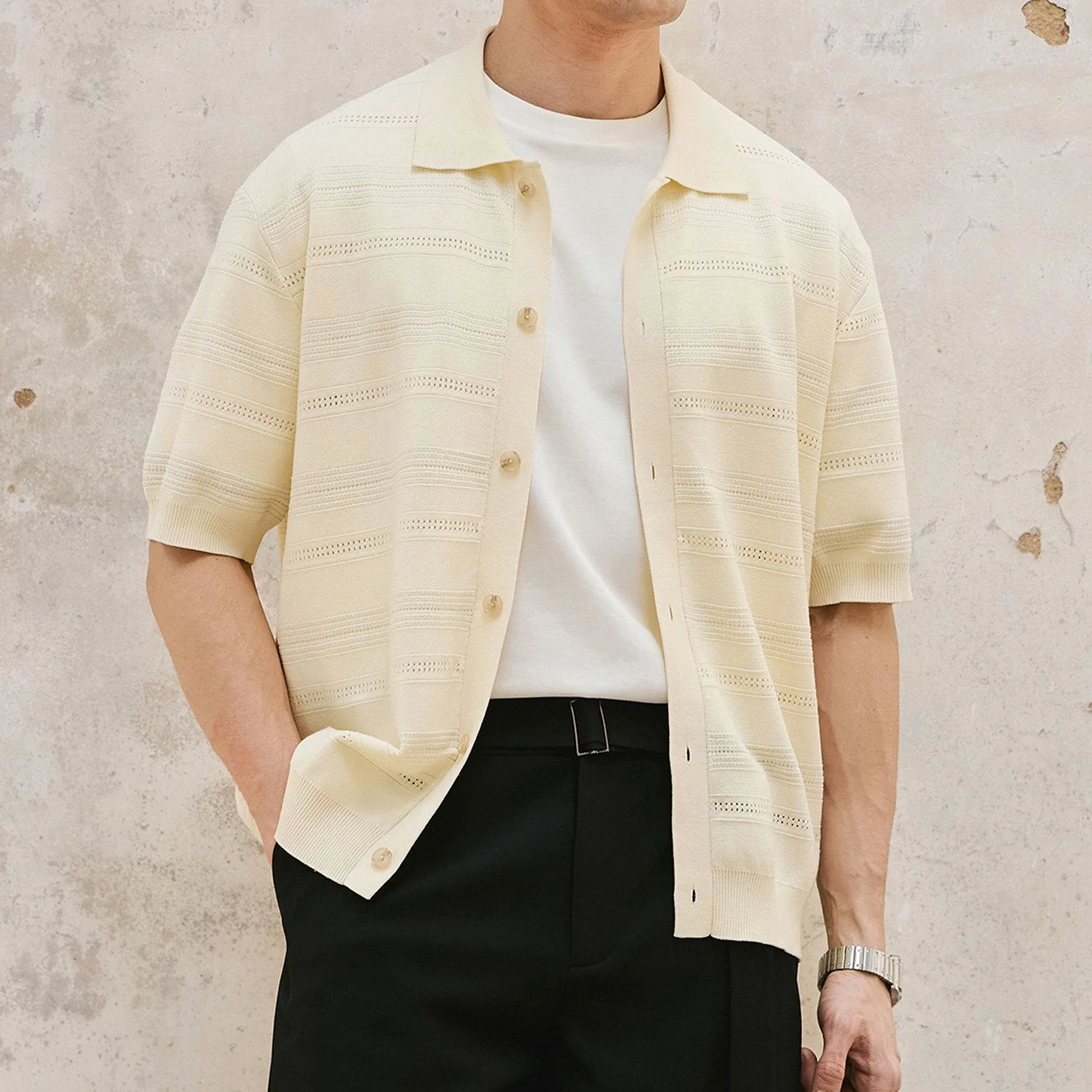 Pointelle Knit Shirt - Image 6