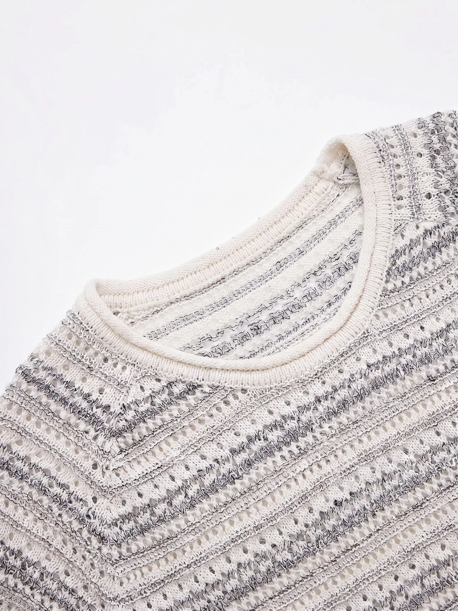 Pointelle Knit Tee