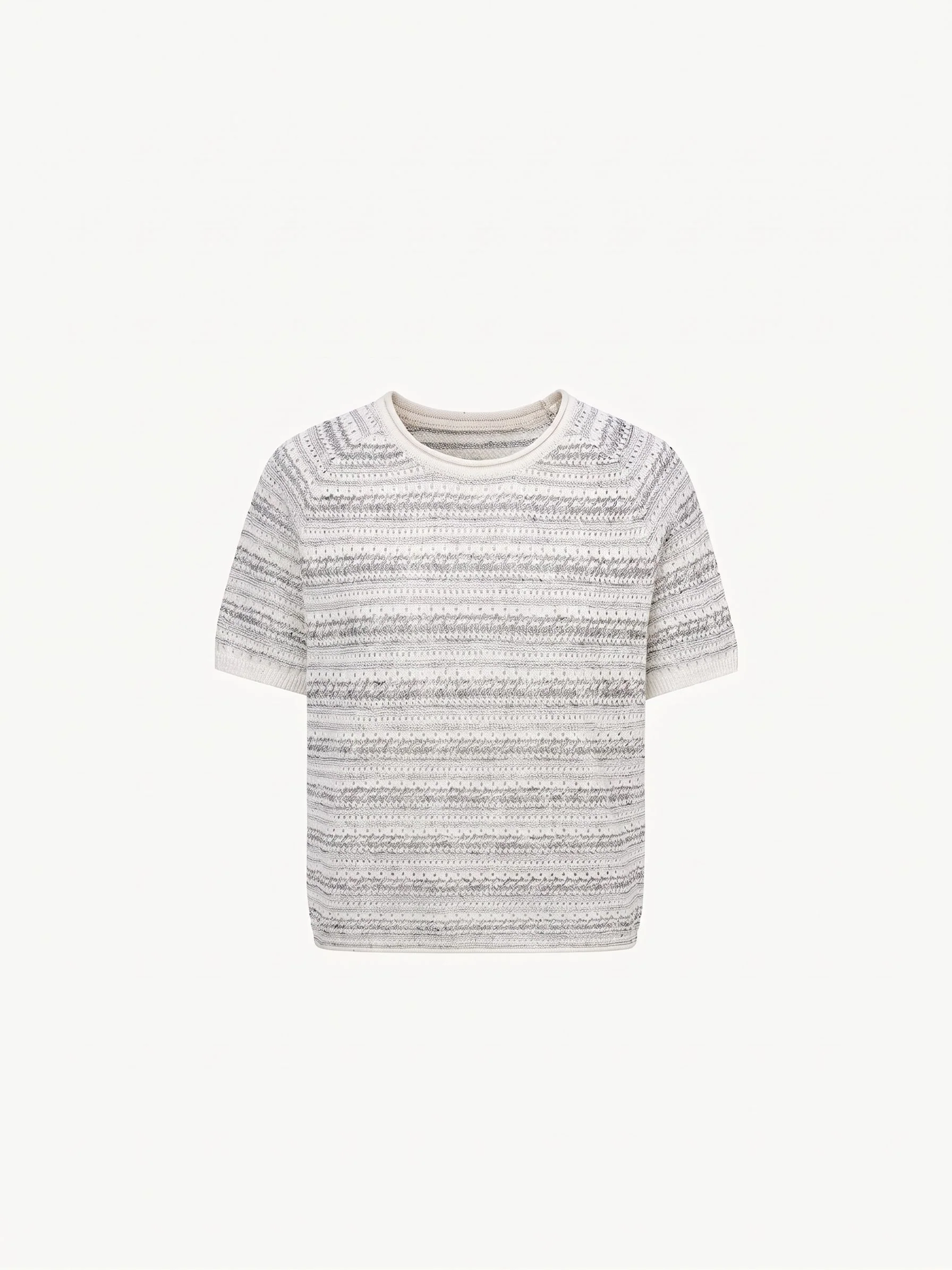 Pointelle Knit Tee - Image 5