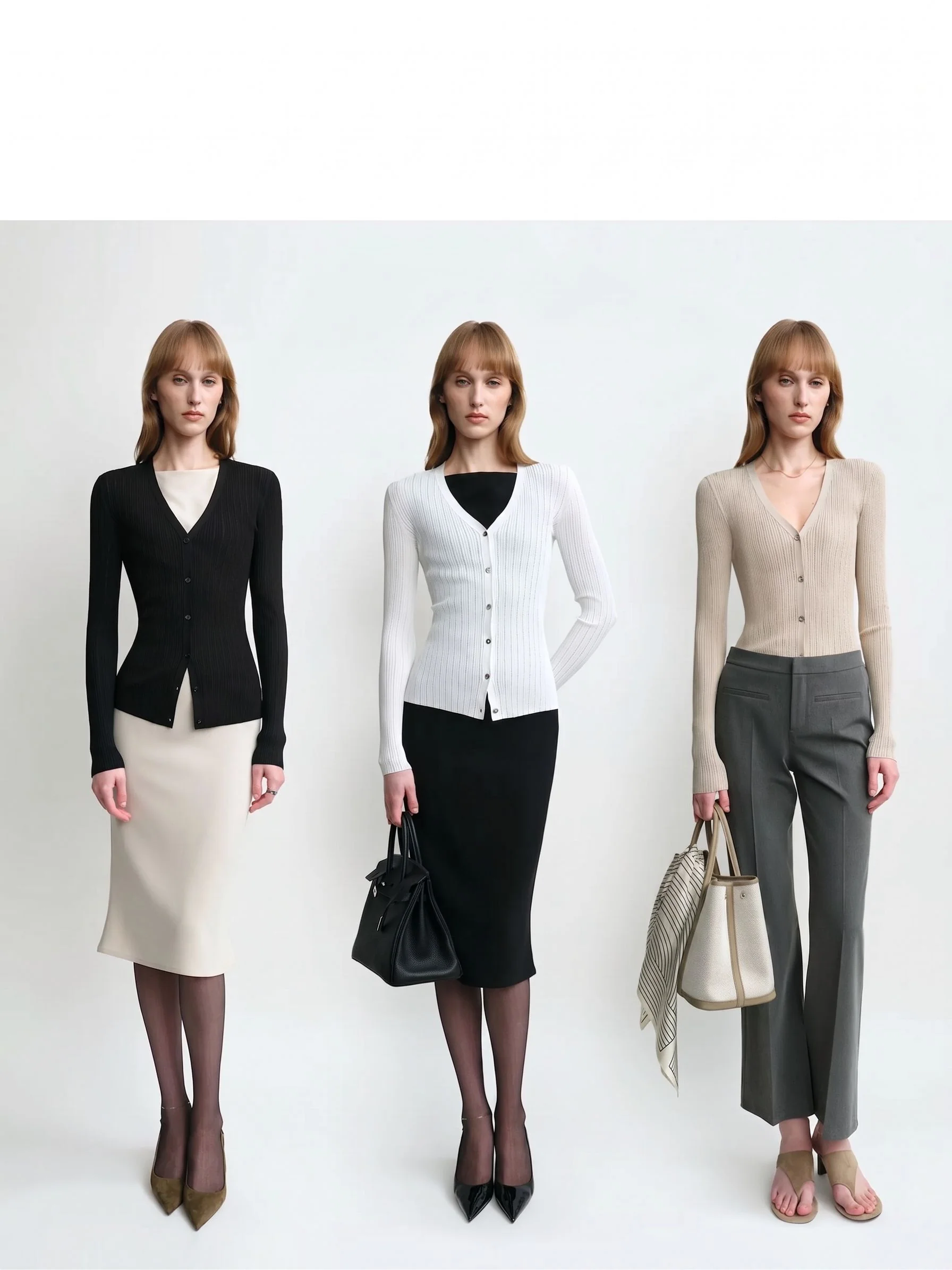 Pointelle Rib Cardigan - Image 4