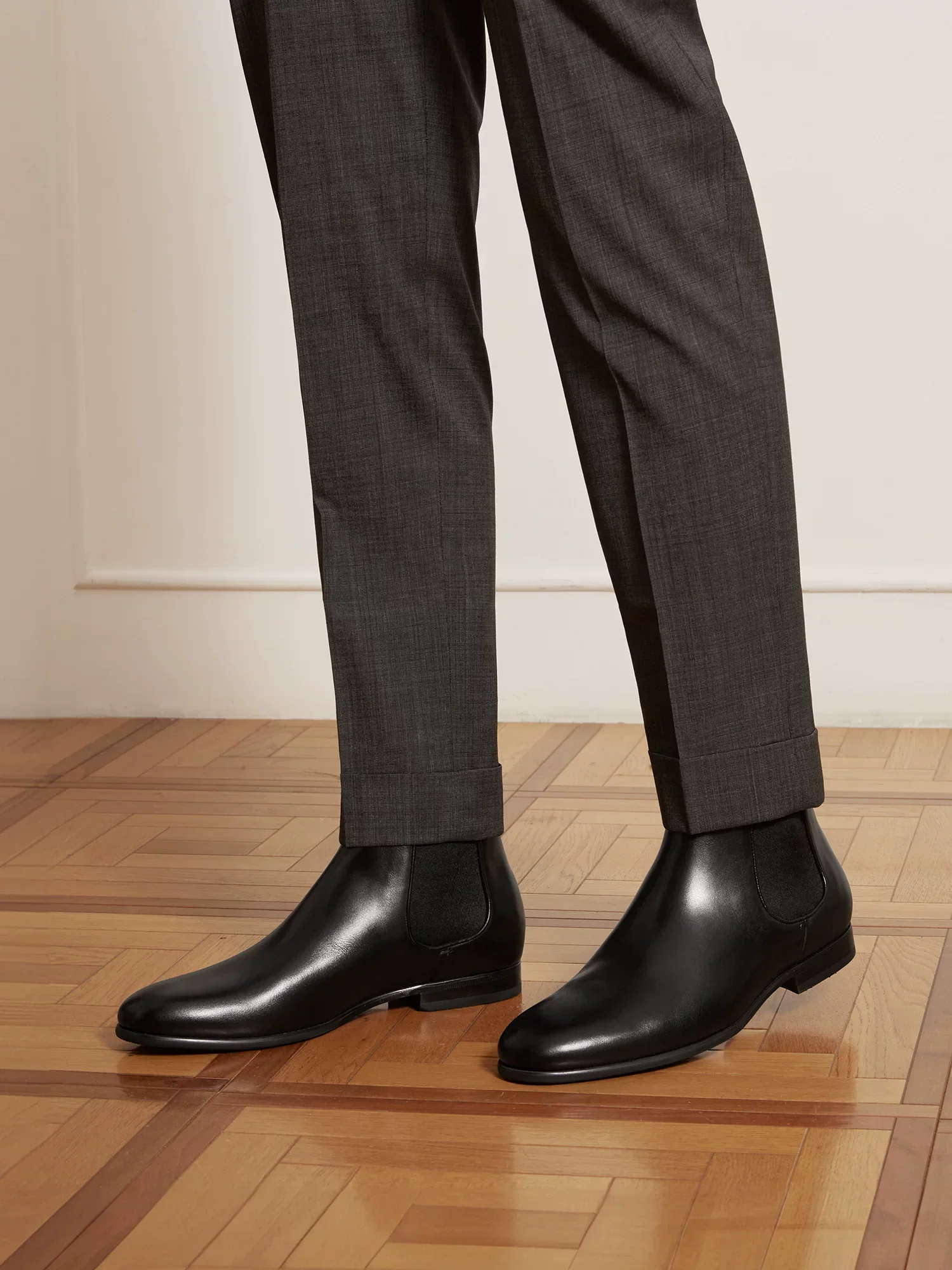 Polished Calf Leather Chelsea Boot - Image 5