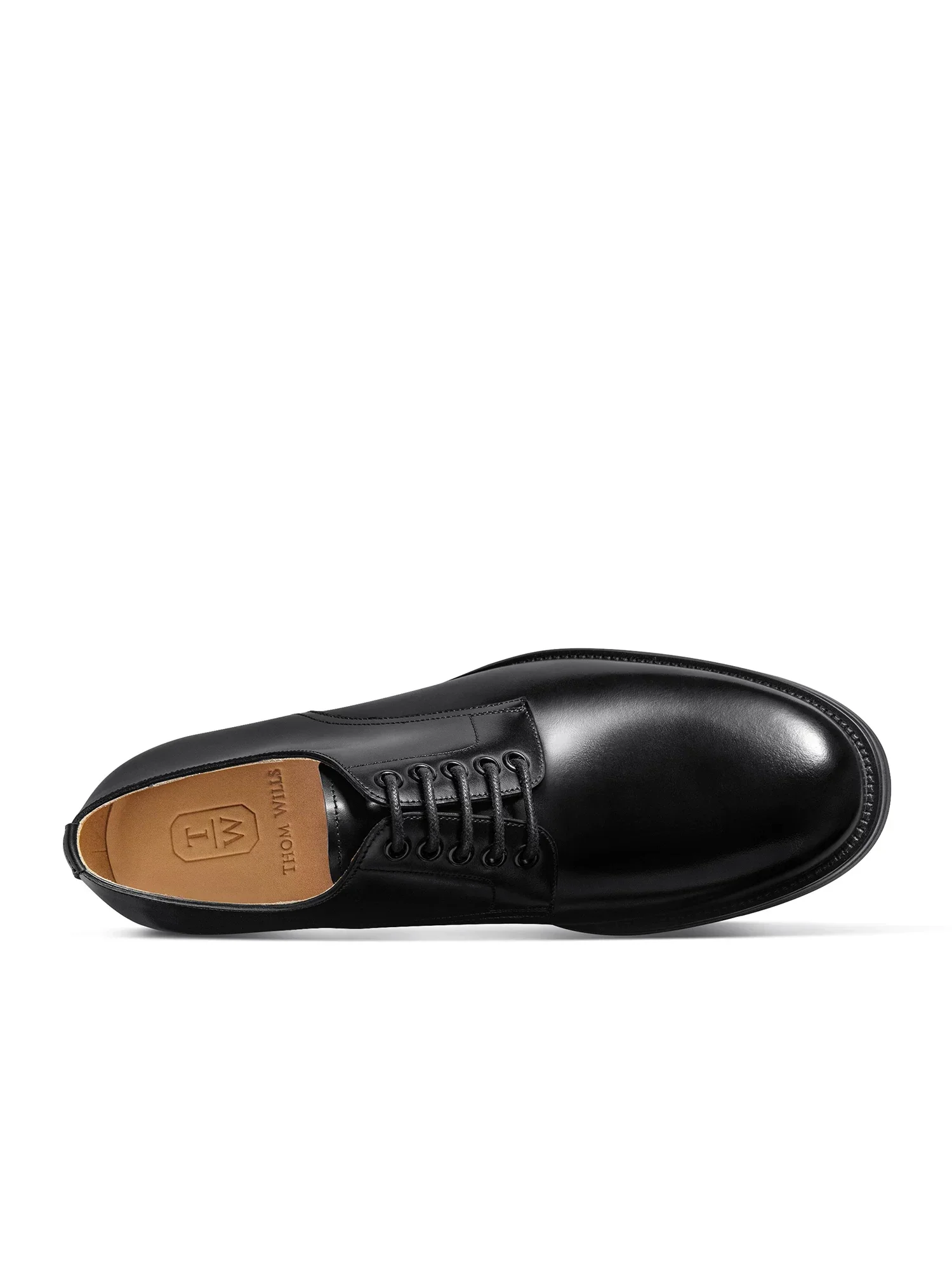 Polished Calf Plain-Toe Derby - Image 3