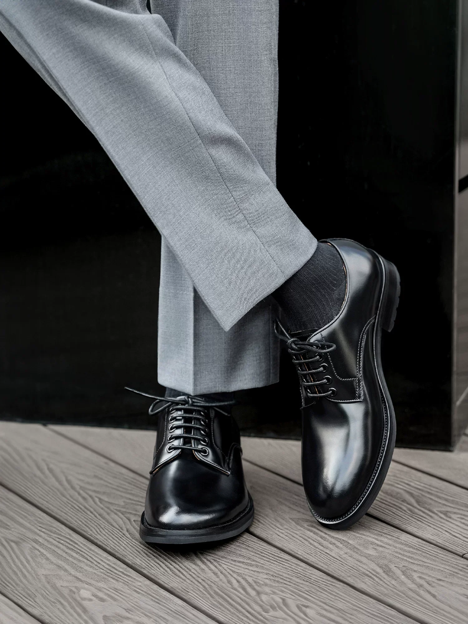 Polished Calf Plain-Toe Derby - Image 4