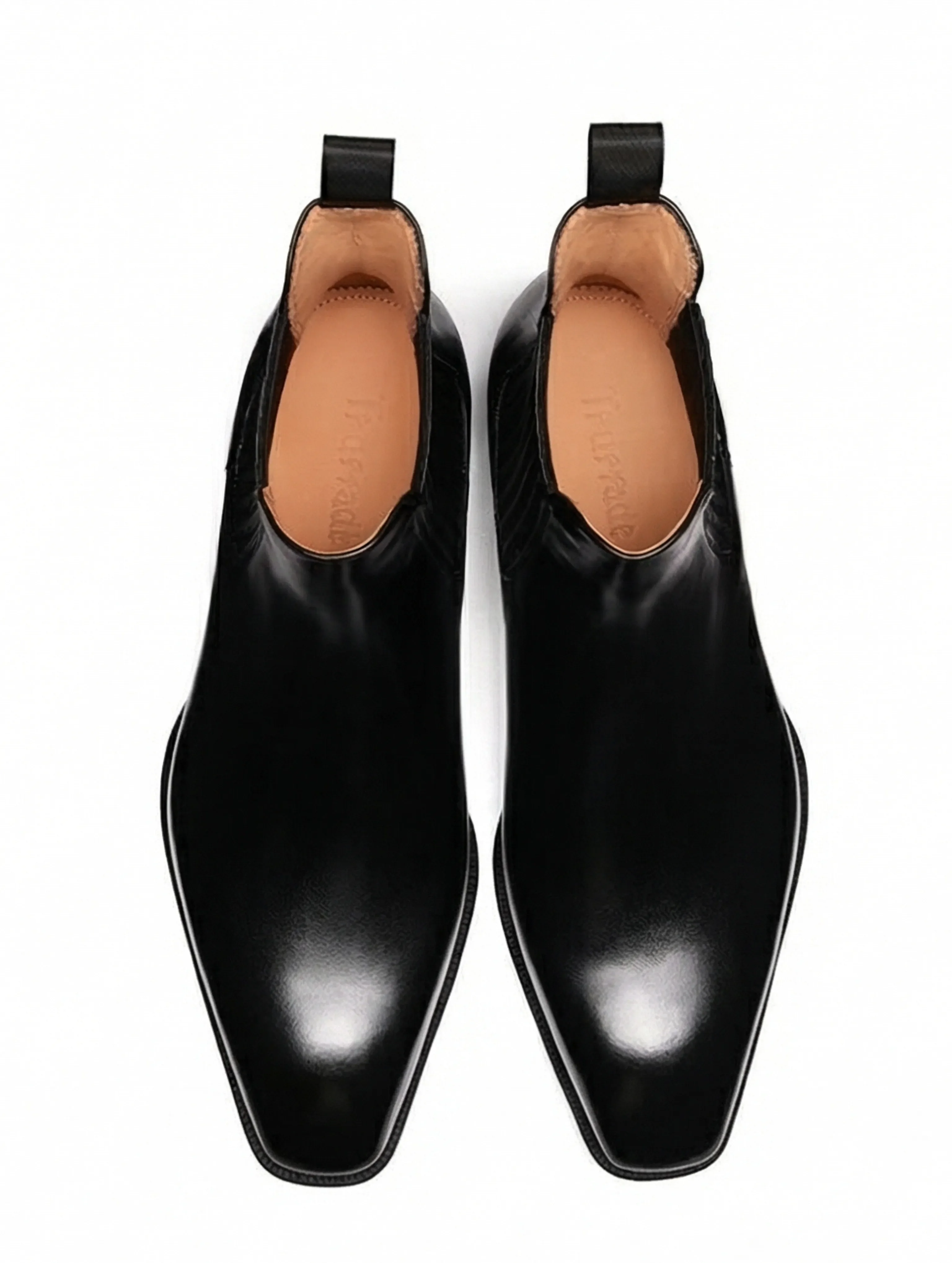 Polished Italian Calf Leather Chelsea Boots - Image 7