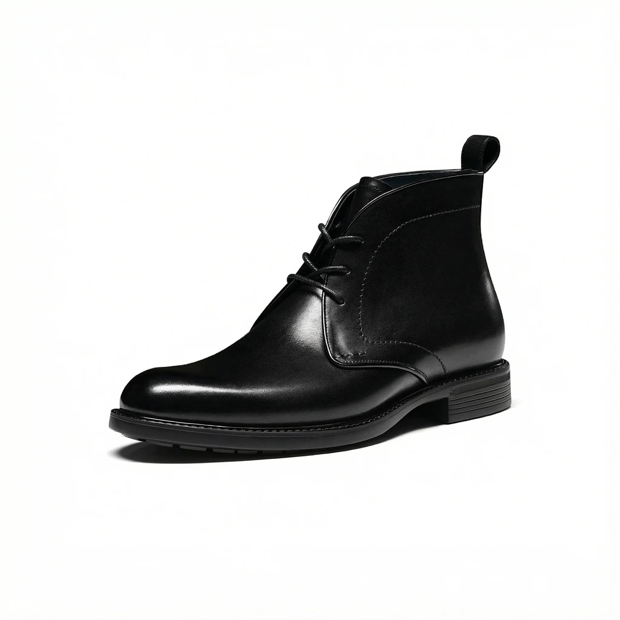 Polished Italian Leather Chukka Boot