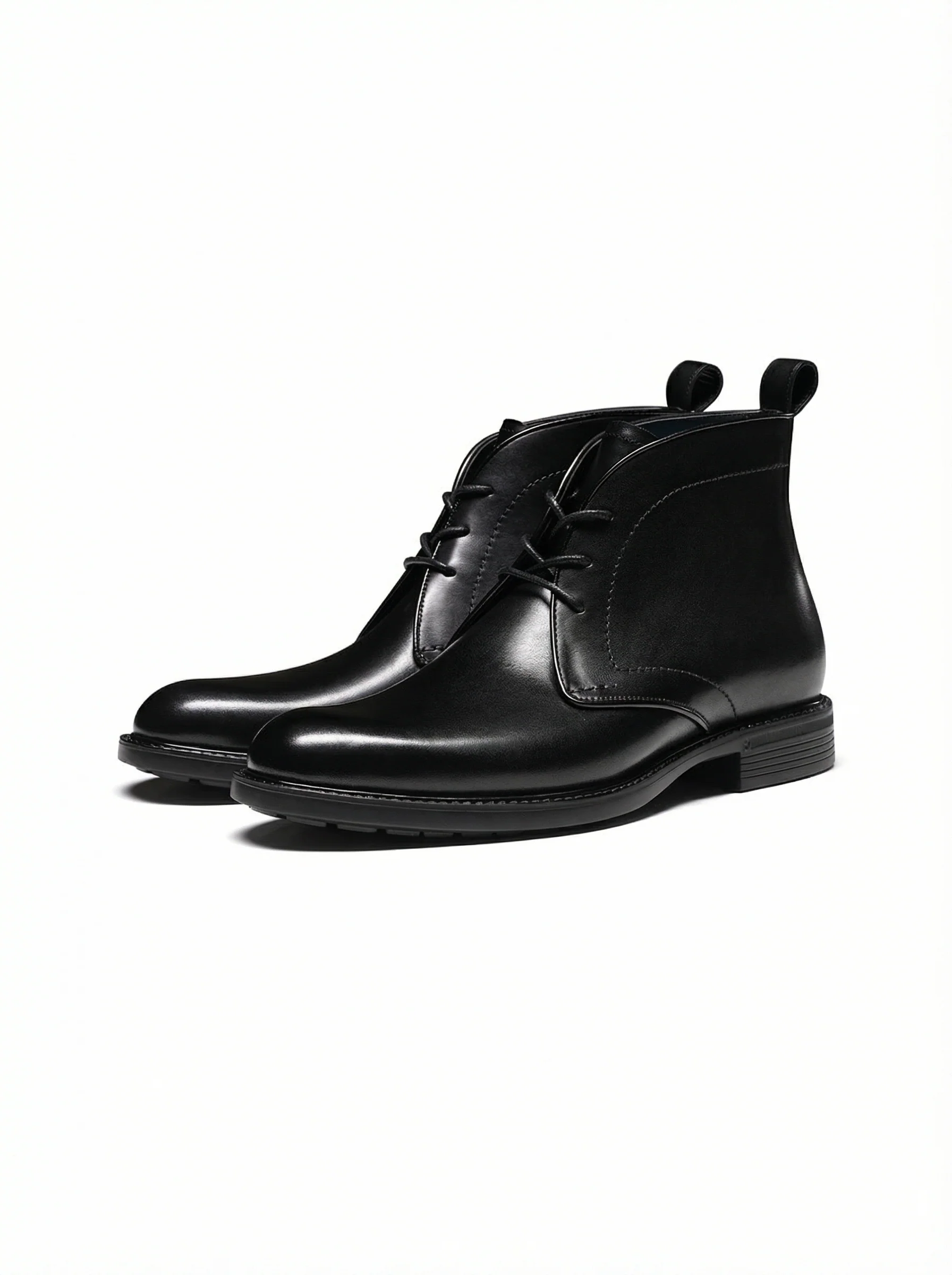 Polished Italian Leather Chukka Boot - Image 4