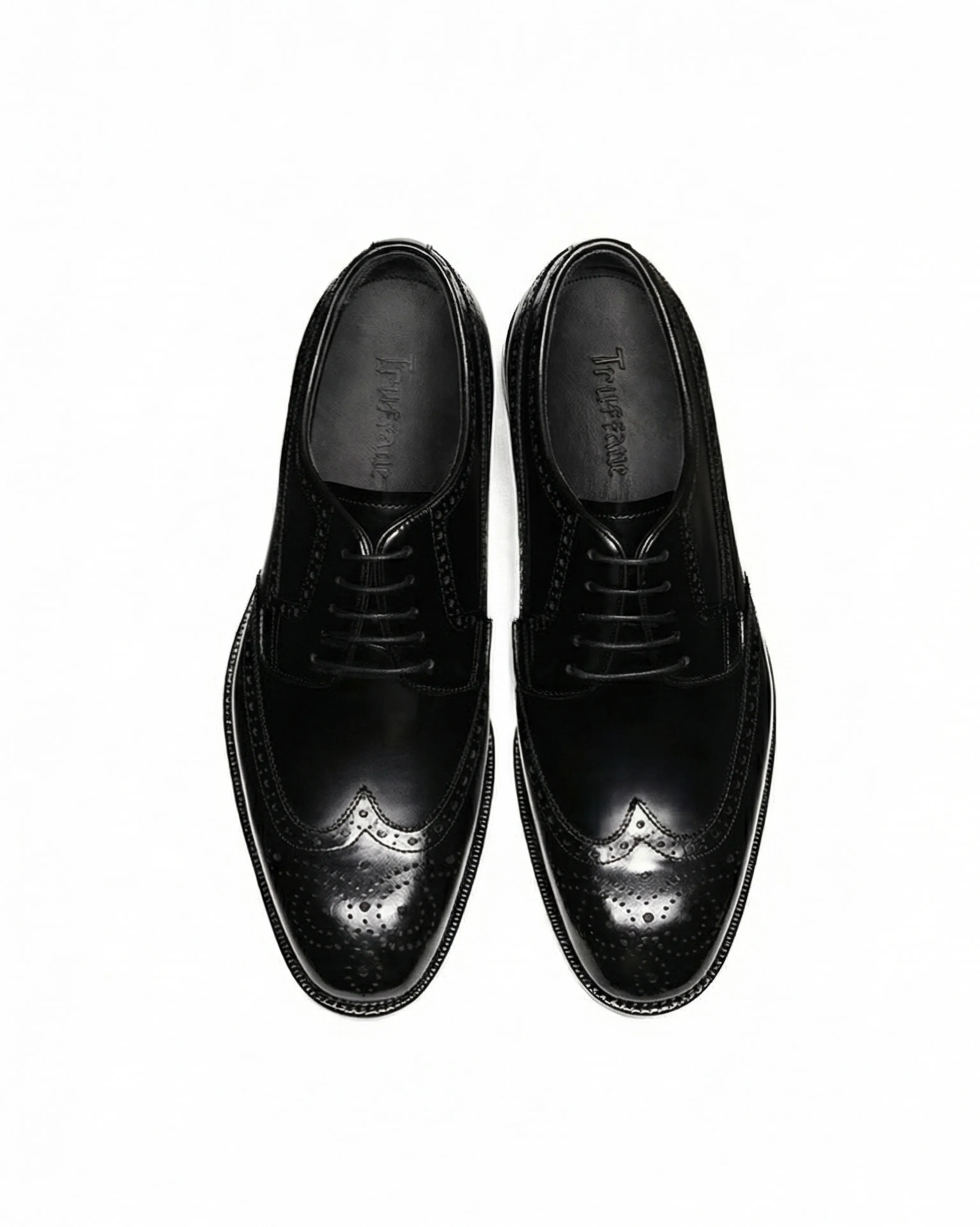 Polished Italian Leather Goodyear-Welted Wingtip Brogue - Image 4