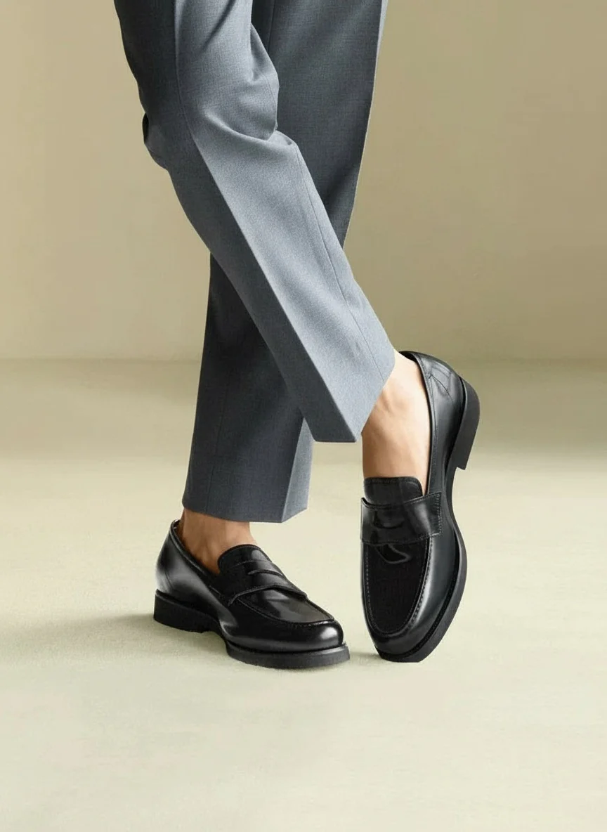 Polished Leather Penny Loafer - Image 3