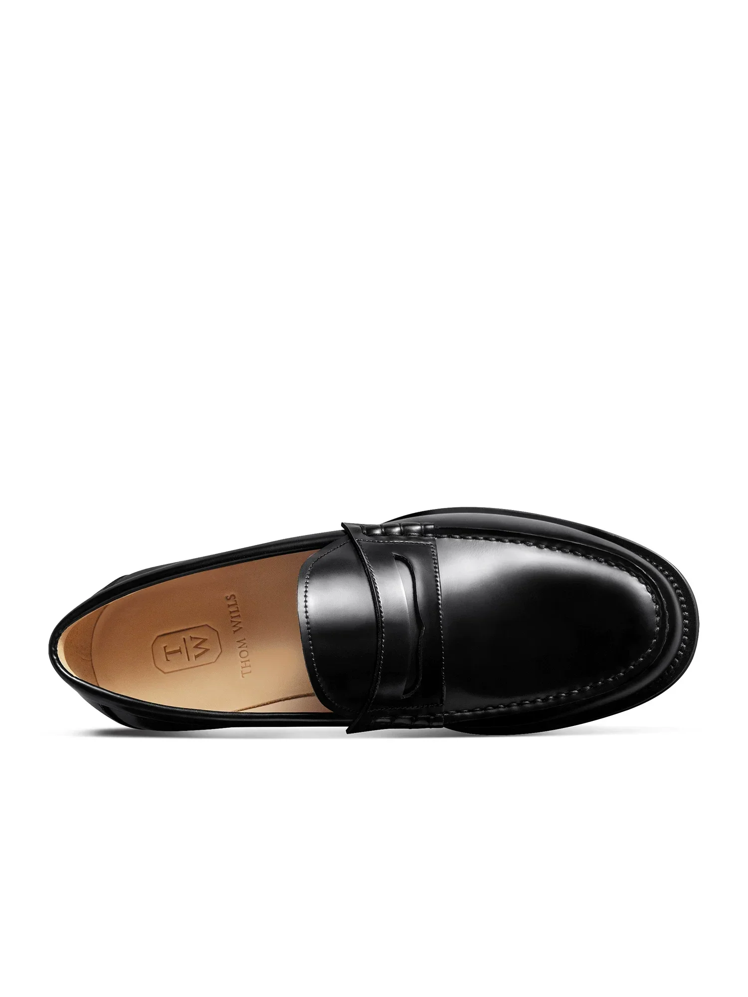 Polished Leather Penny Loafers - Image 2