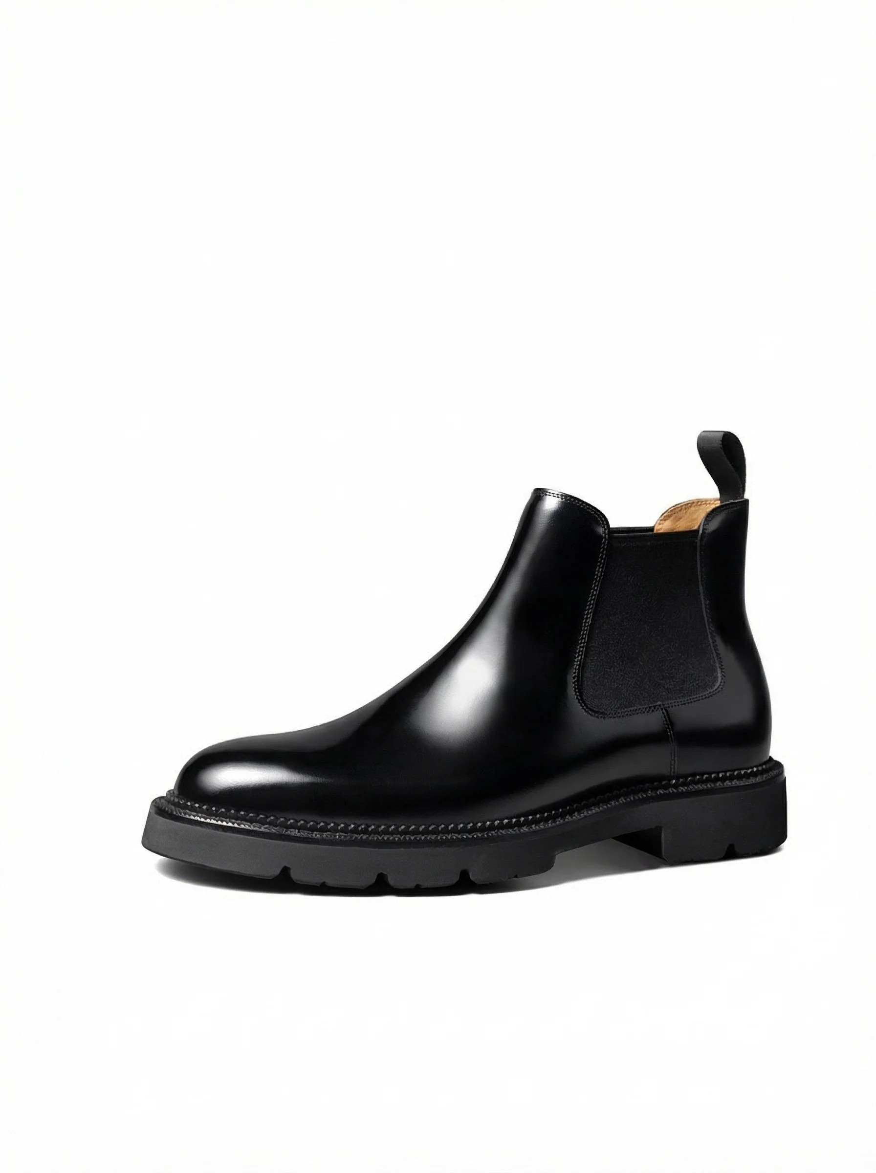 Polished Lug-Sole Chelsea Boot