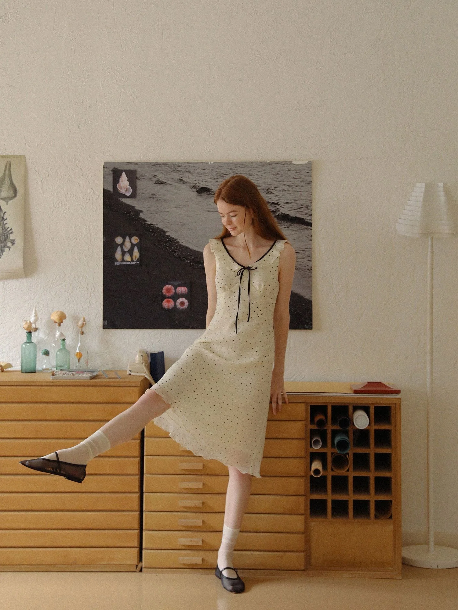 Polka Dot Ribbon Dress