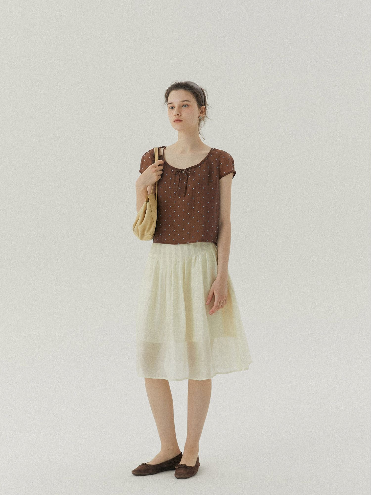 Polka Dot Tie Top - Image 4
