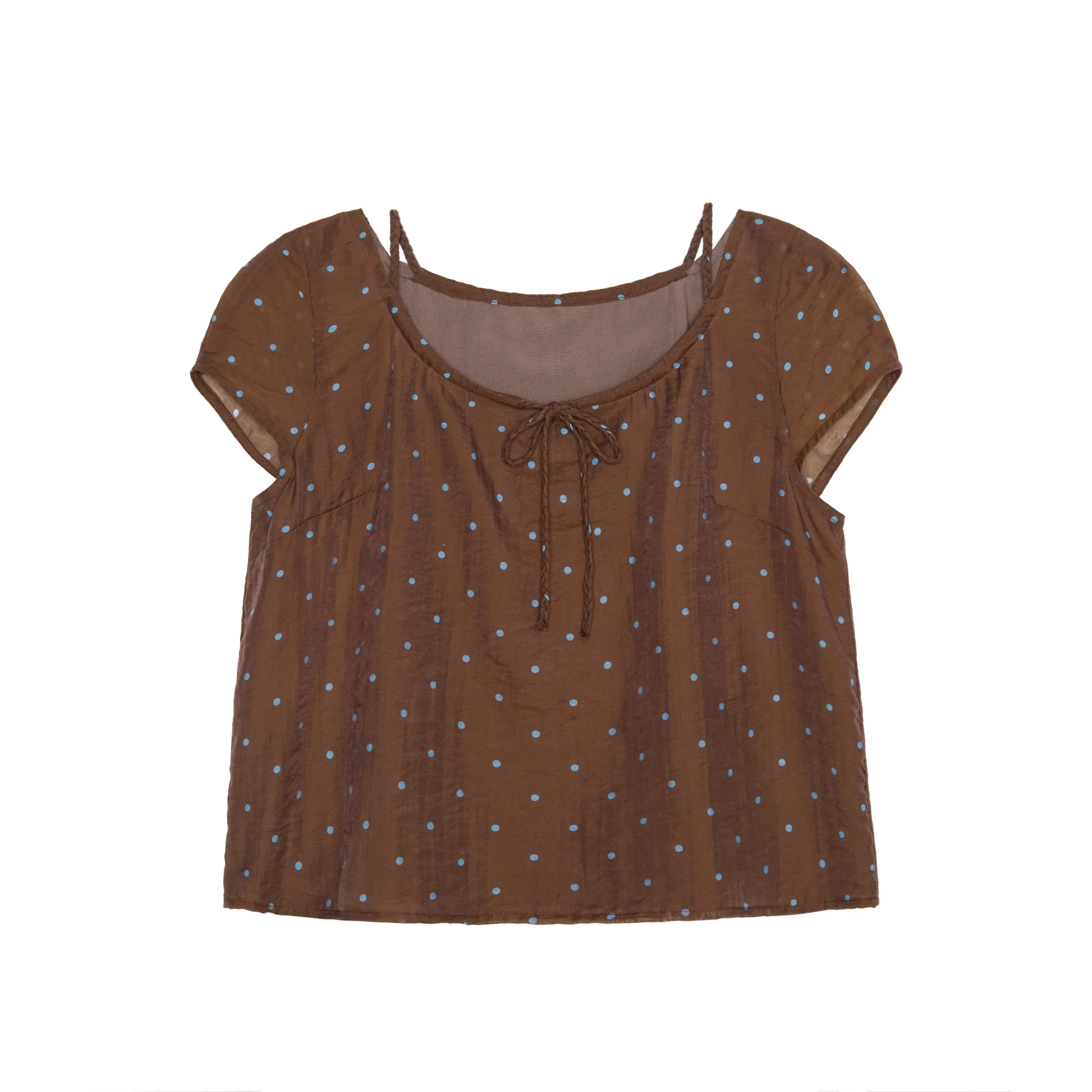 Polka Dot Tie Top - Image 6