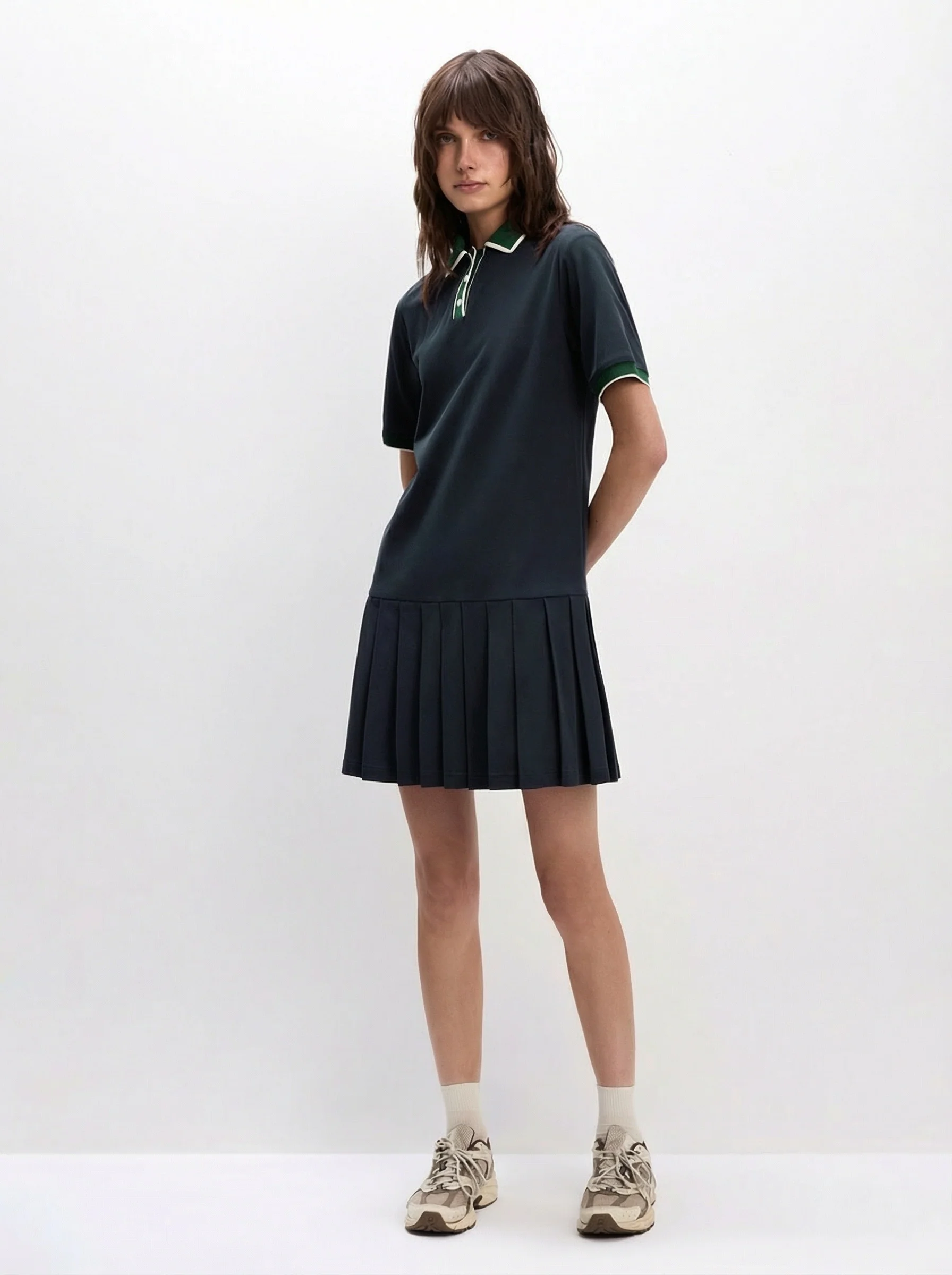 Polo Pleated Dress - Image 3