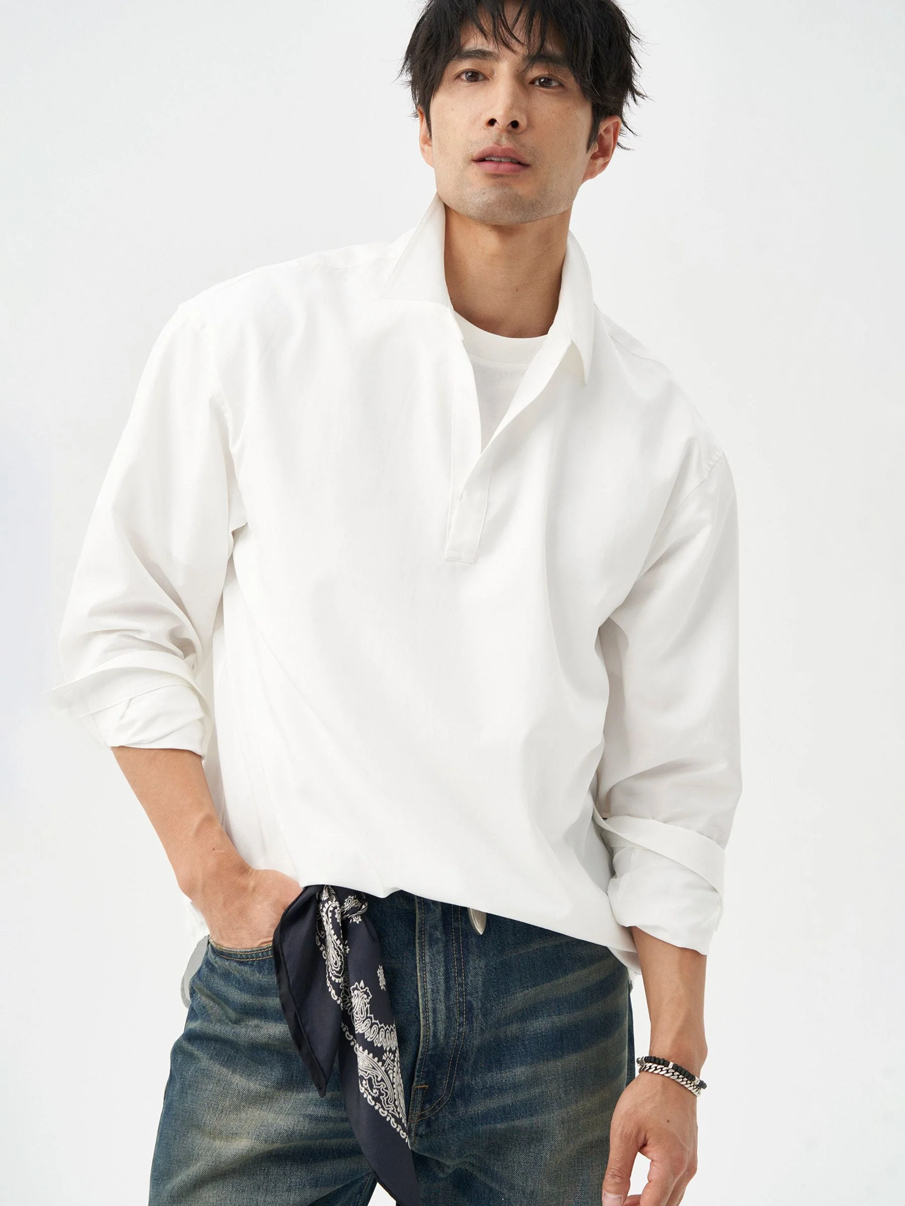 Popver Collar Shirt - Image 4