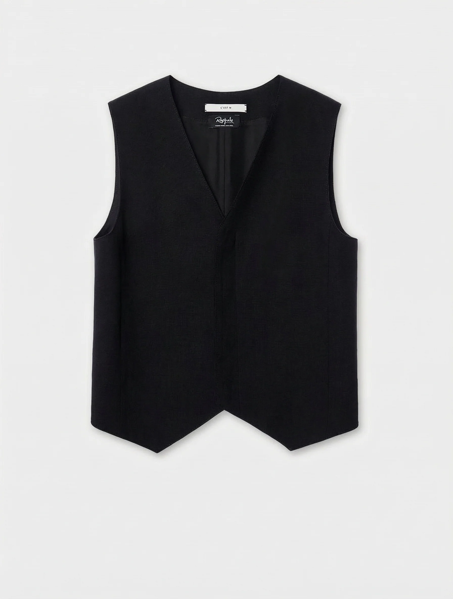 Portuguese Mulberry Silk Collarless Three-Piece Suit - Image 16