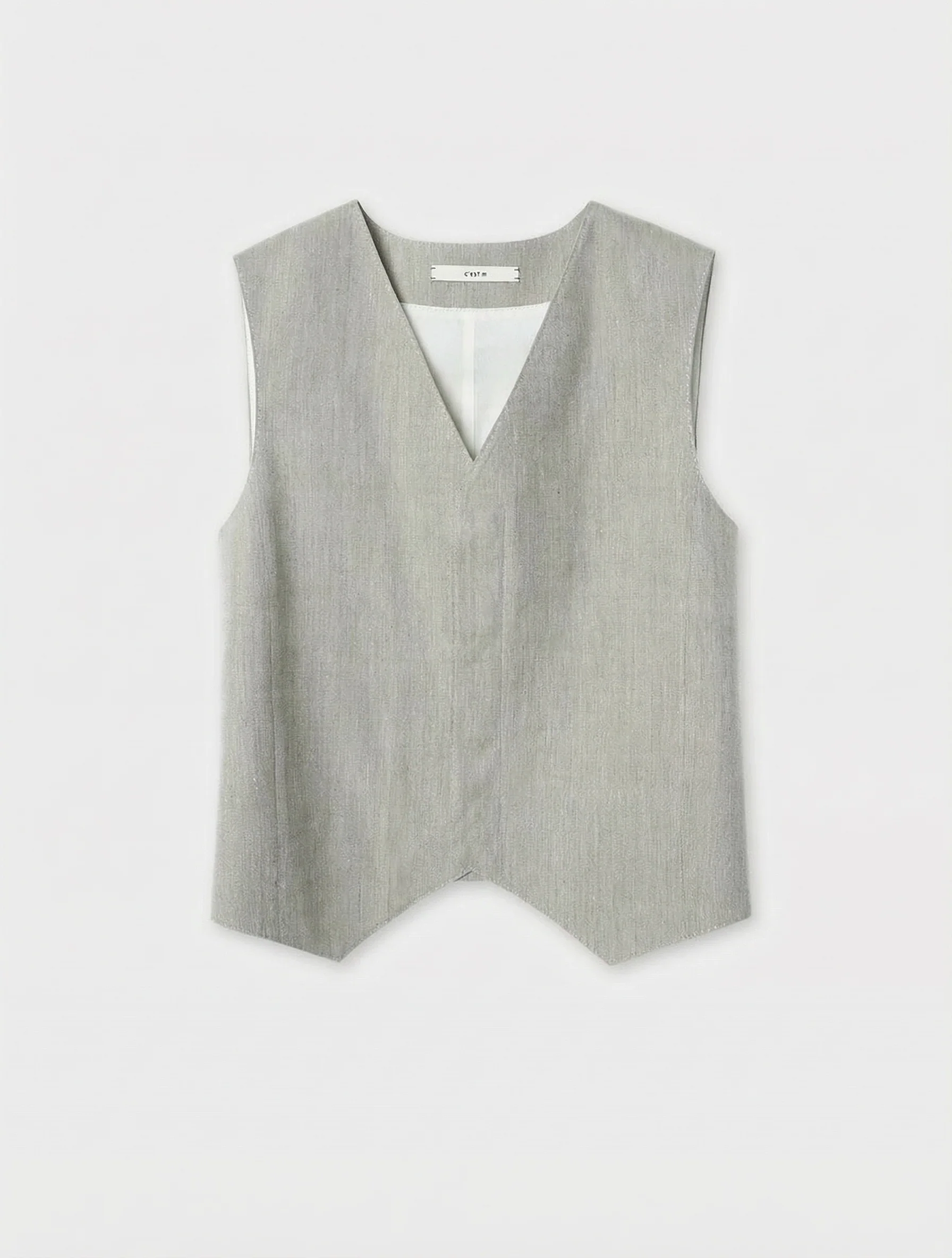 Portuguese Mulberry Silk Collarless Three-Piece Suit - Image 17