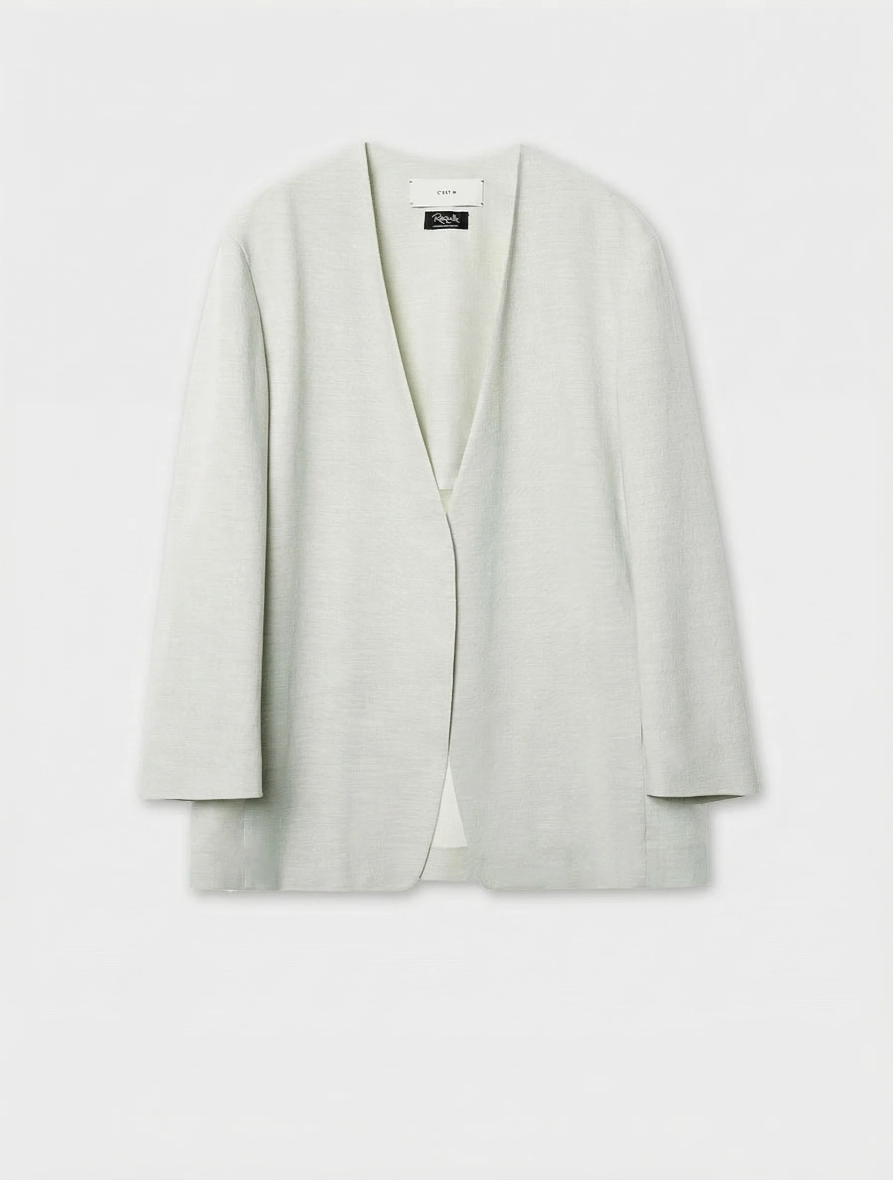 Portuguese Mulberry Silk Collarless Three-Piece Suit - Image 4