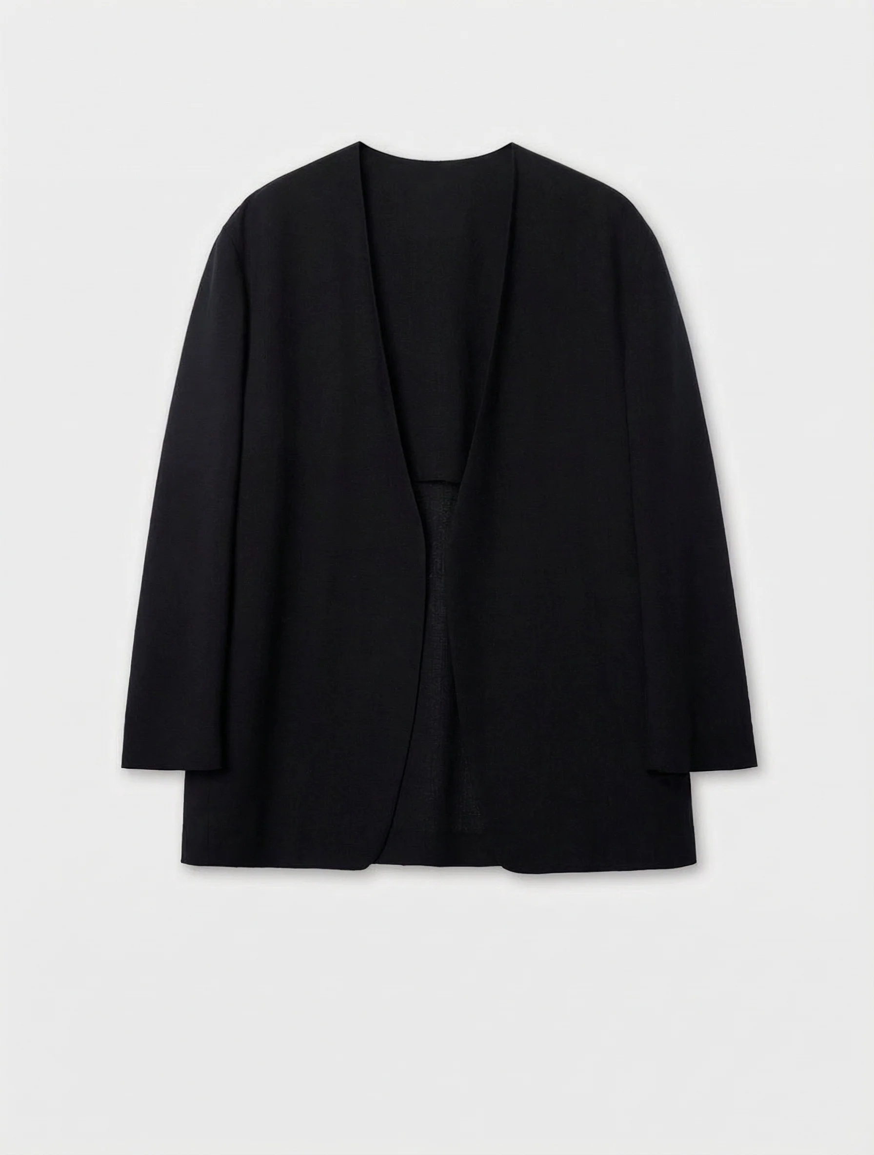 Portuguese Mulberry Silk Collarless Three-Piece Suit - Image 9