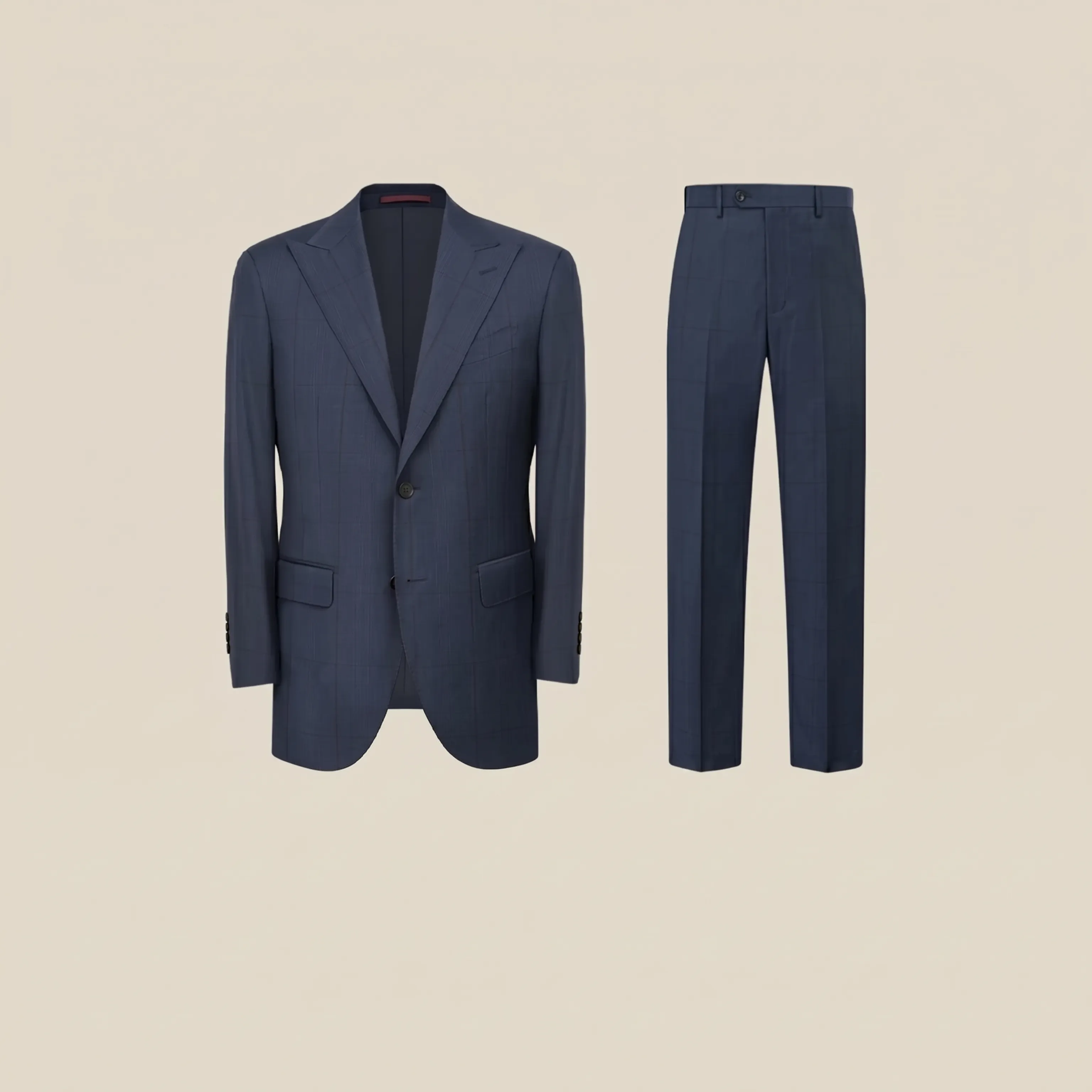 Prince-Check Peaked Lapel Suit - Image 6