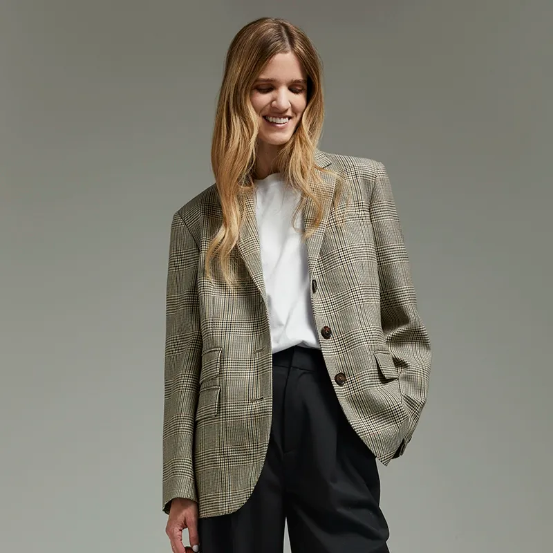Prince Check Waistcoat - Image 6