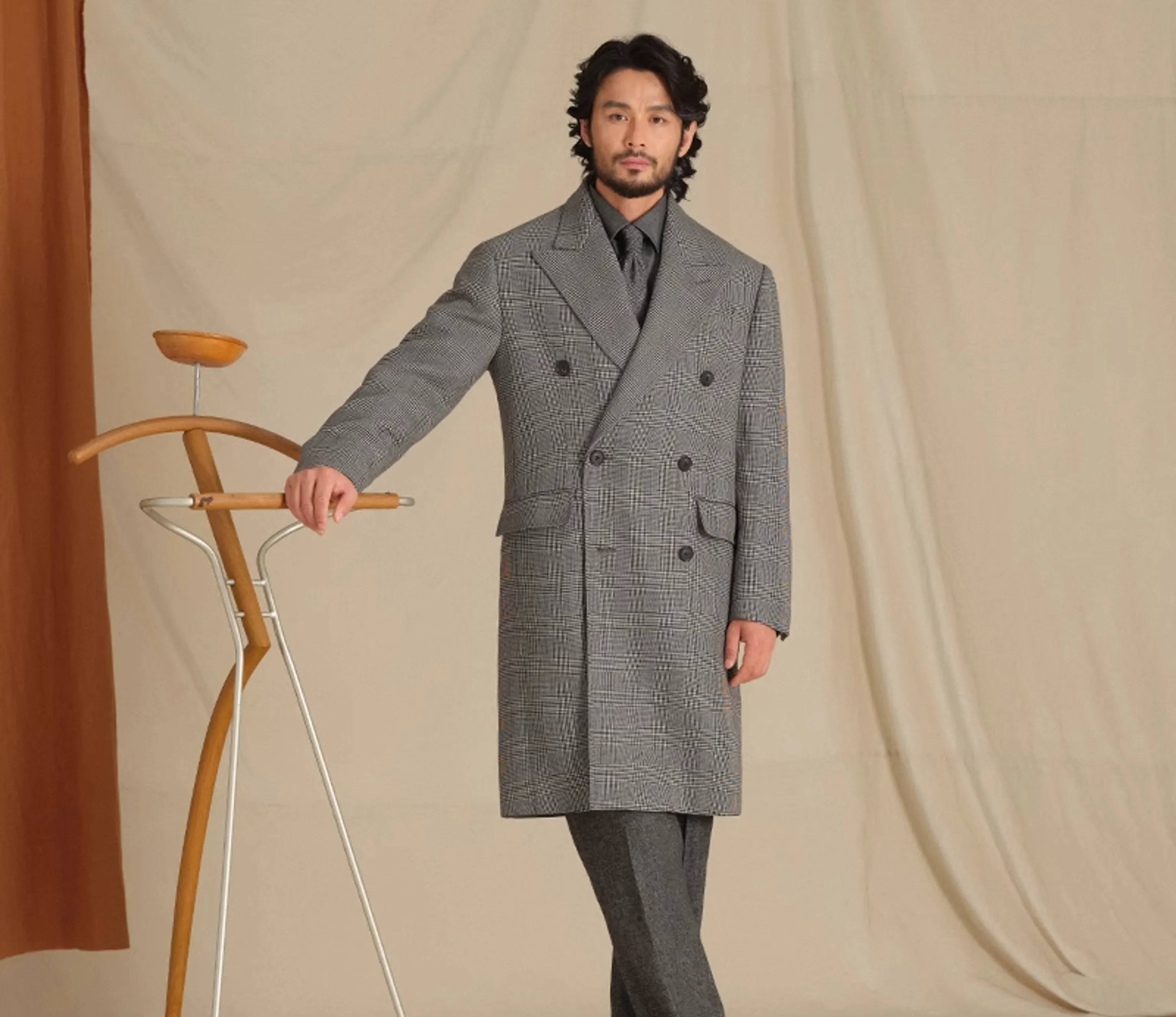 Prince Checkered Chester Coat - Image 4