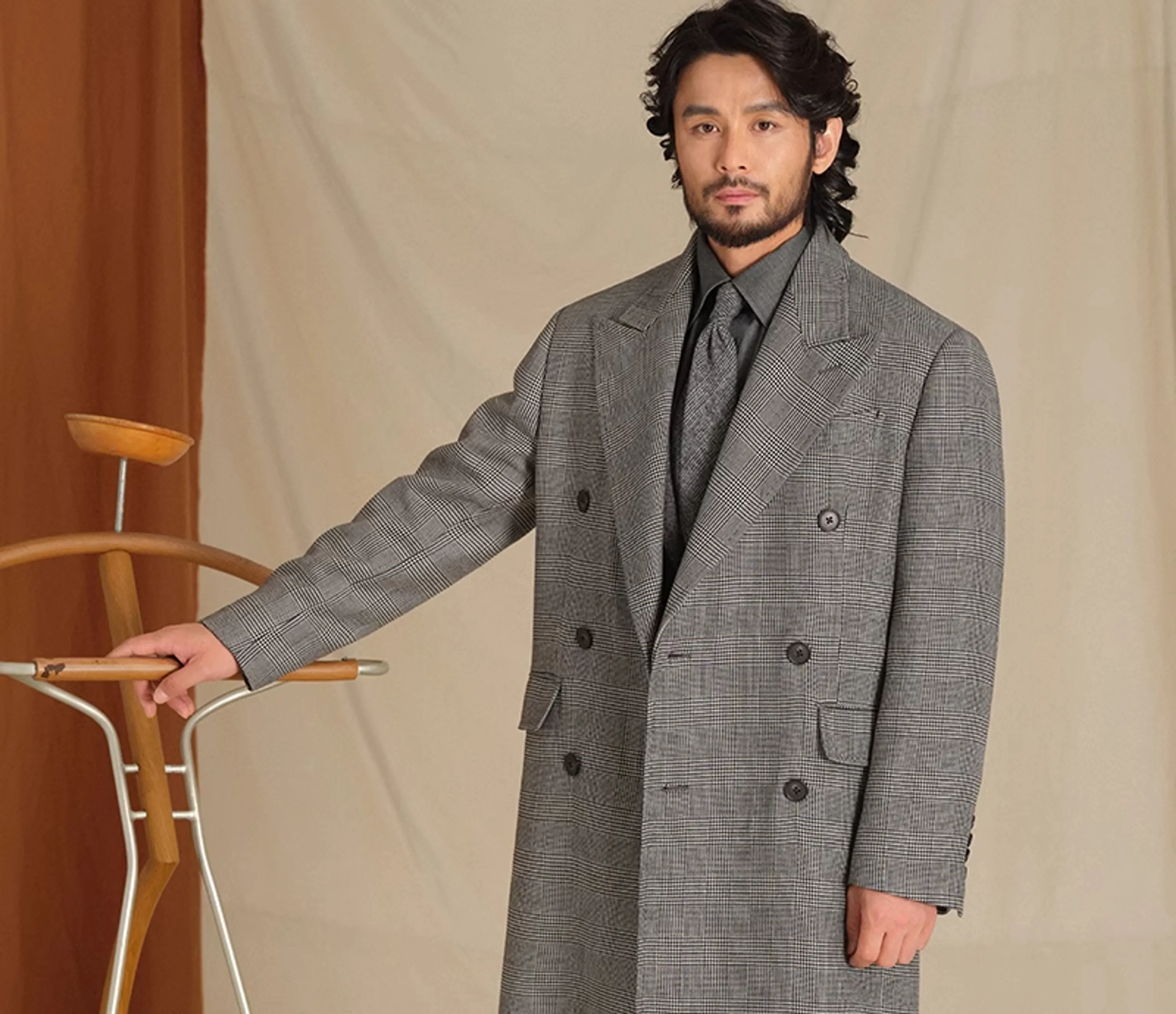 Prince Checkered Chester Coat - Image 5