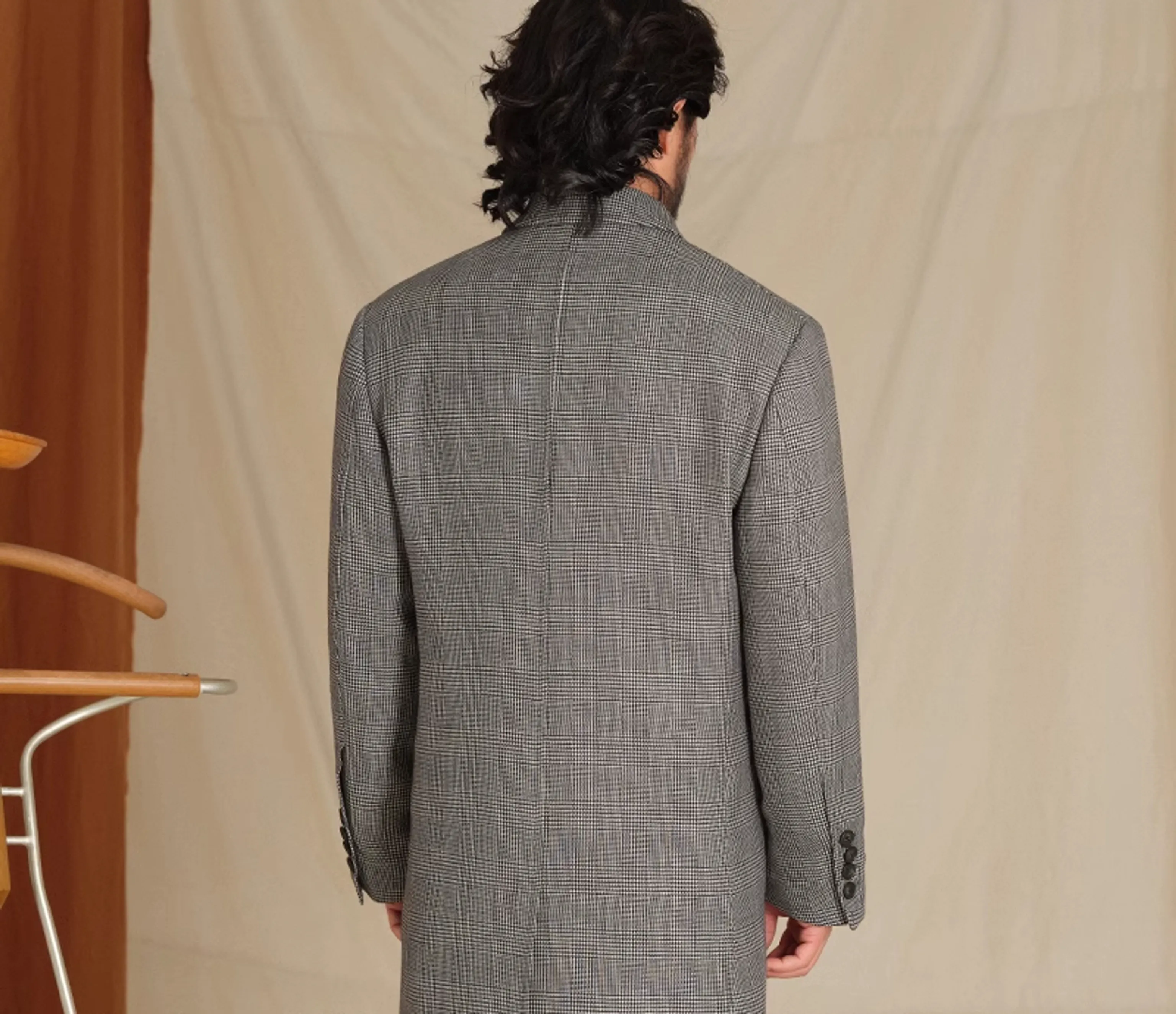 Prince Checkered Chester Coat - Image 6