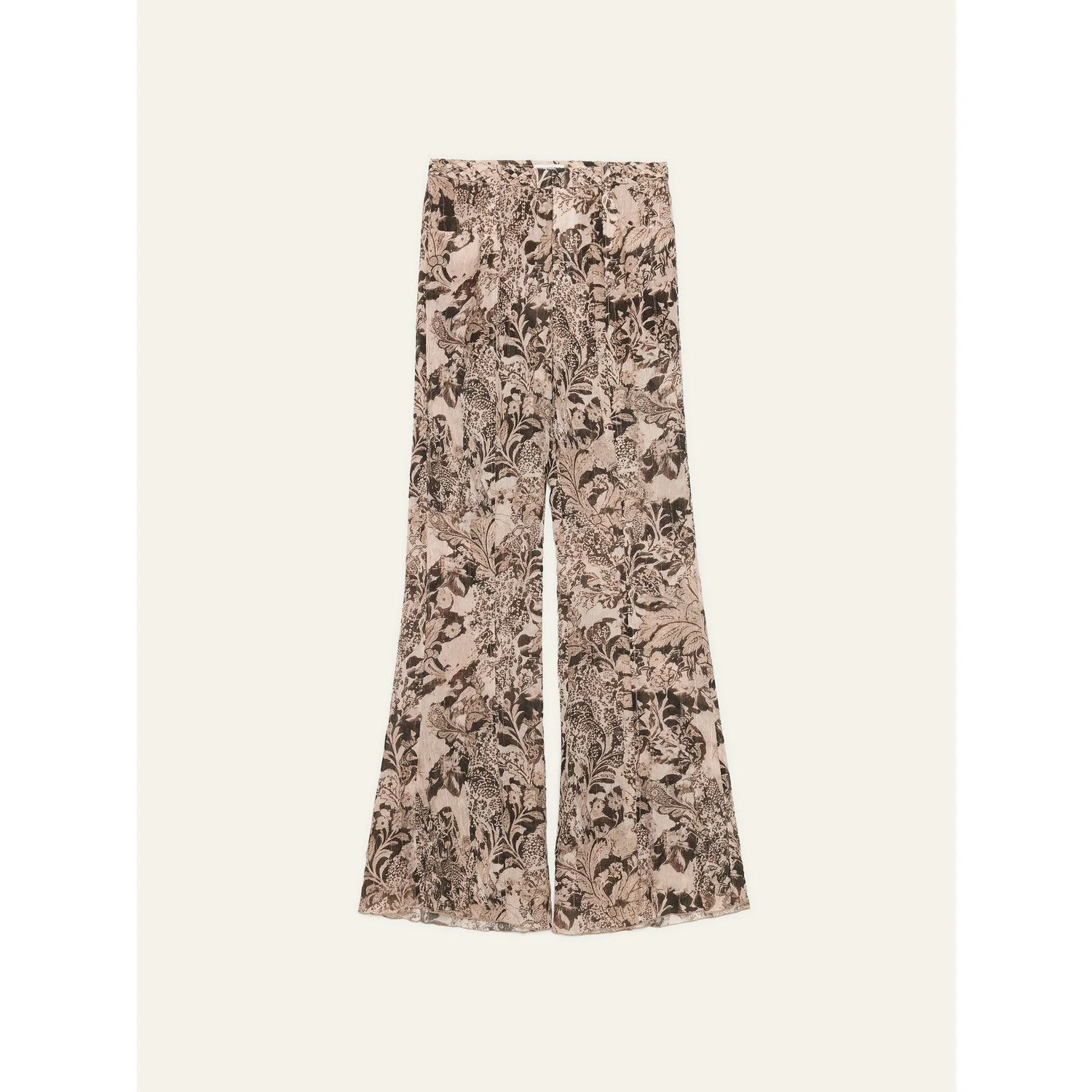 Printed Flare Trousers - Image 6