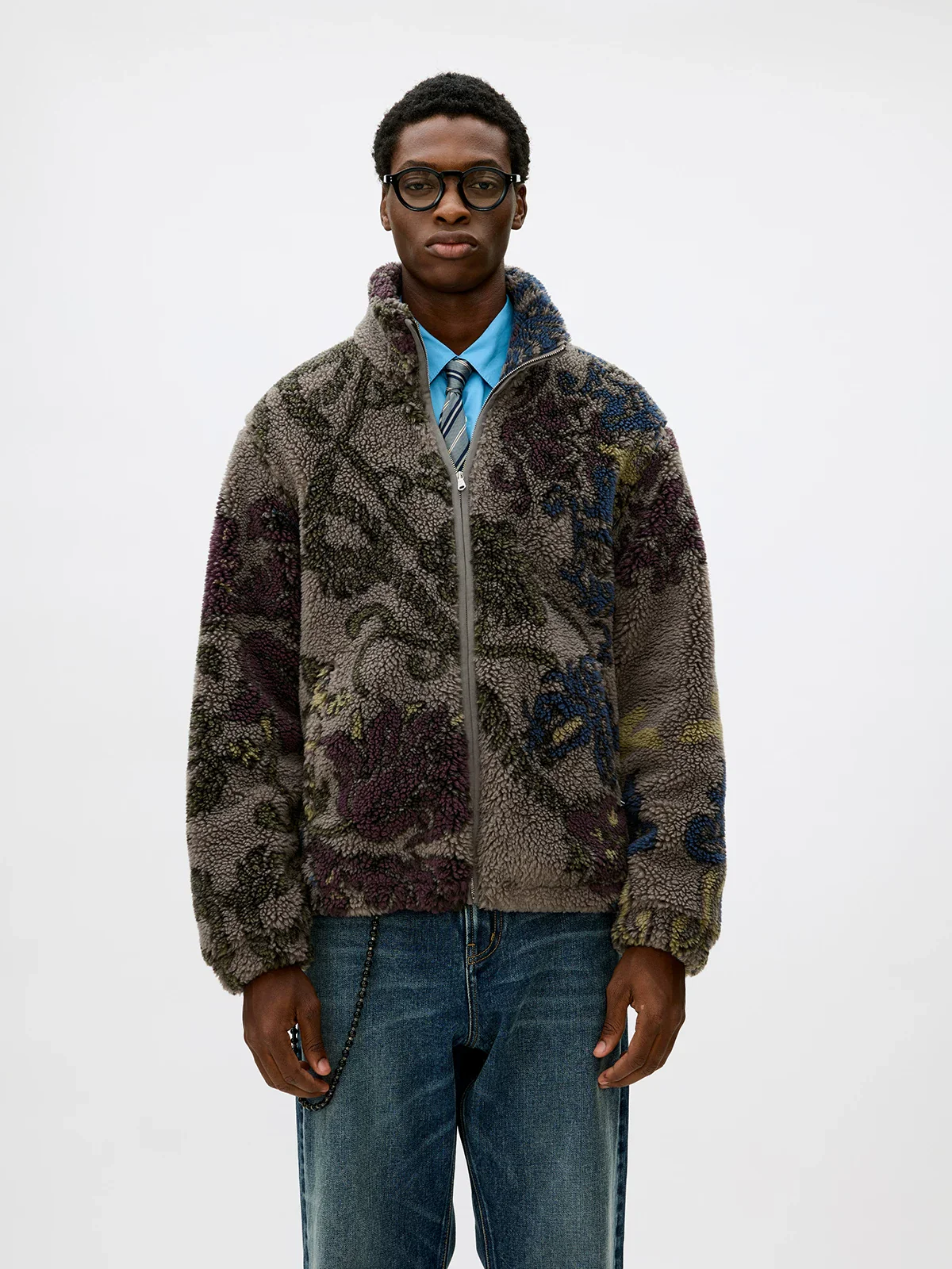 Printed Sherpa Jacket - Image 3